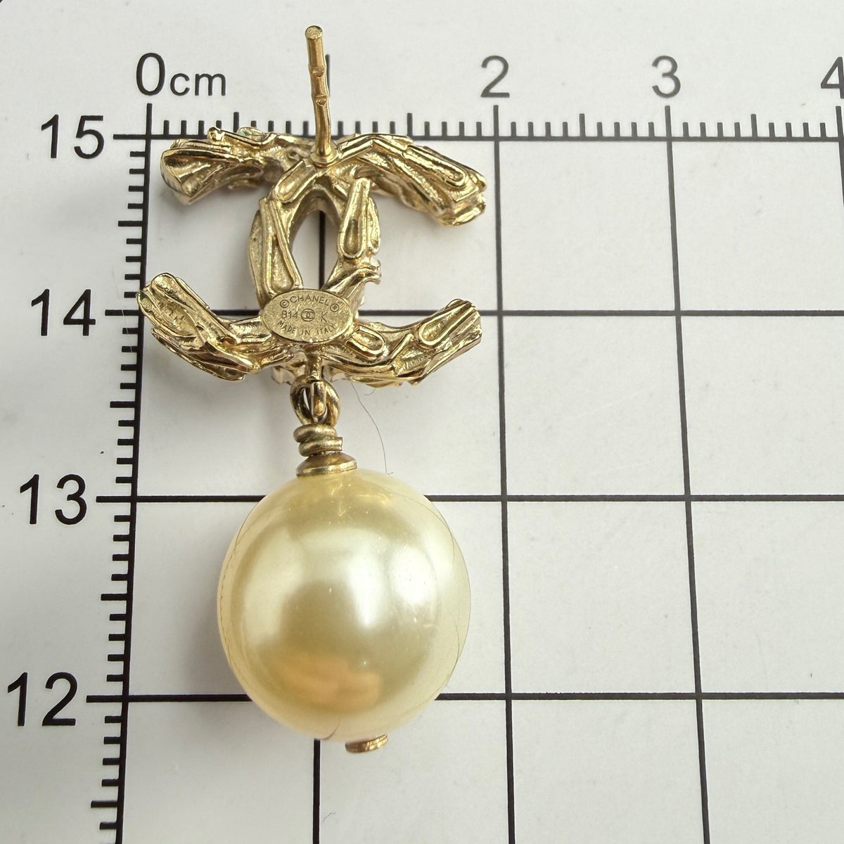 Chanel - Other - Gold-tone metal with imitation pearls and clear stone accents. - Gold