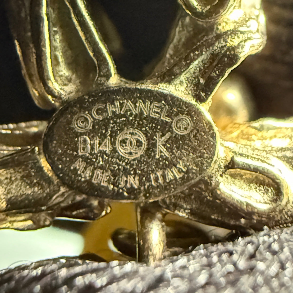 Chanel - Other - Gold-tone metal with imitation pearls and clear stone accents. - Gold