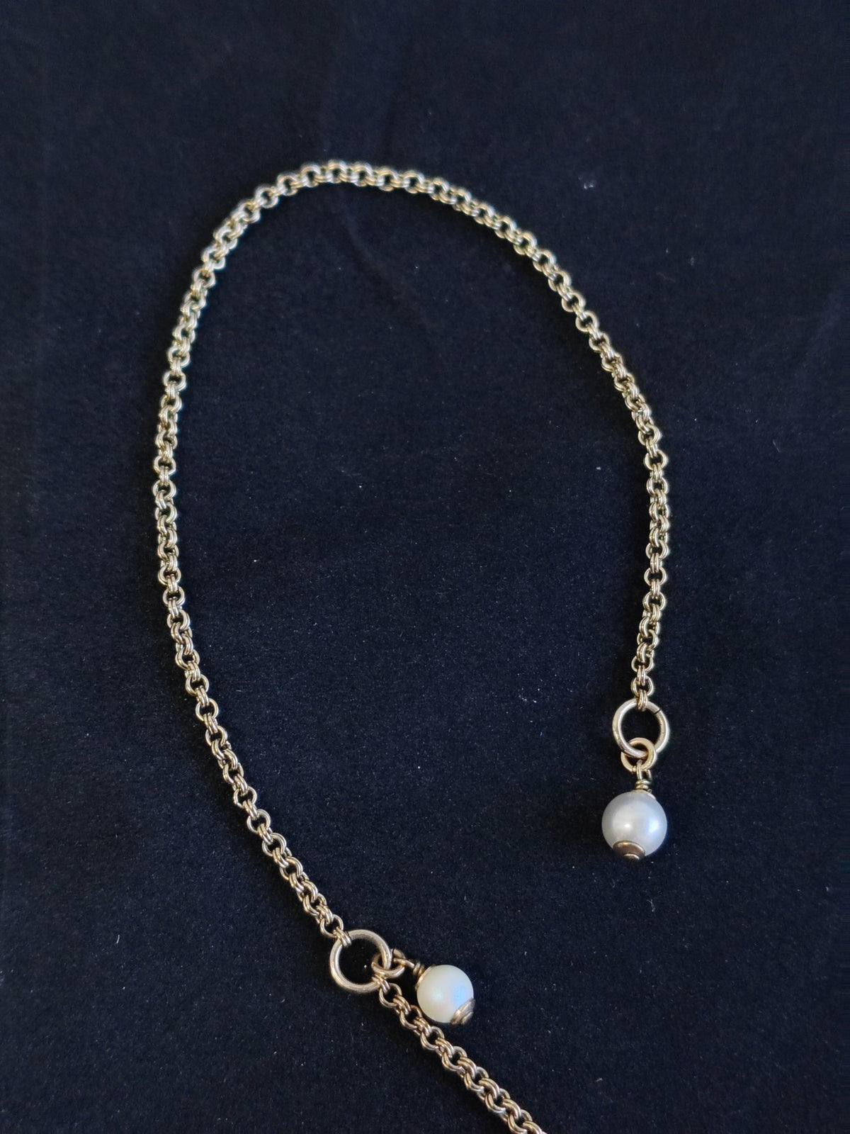 Chanel - Other - Gold-tone metal with imitation pearls and crystal accents. - Gold