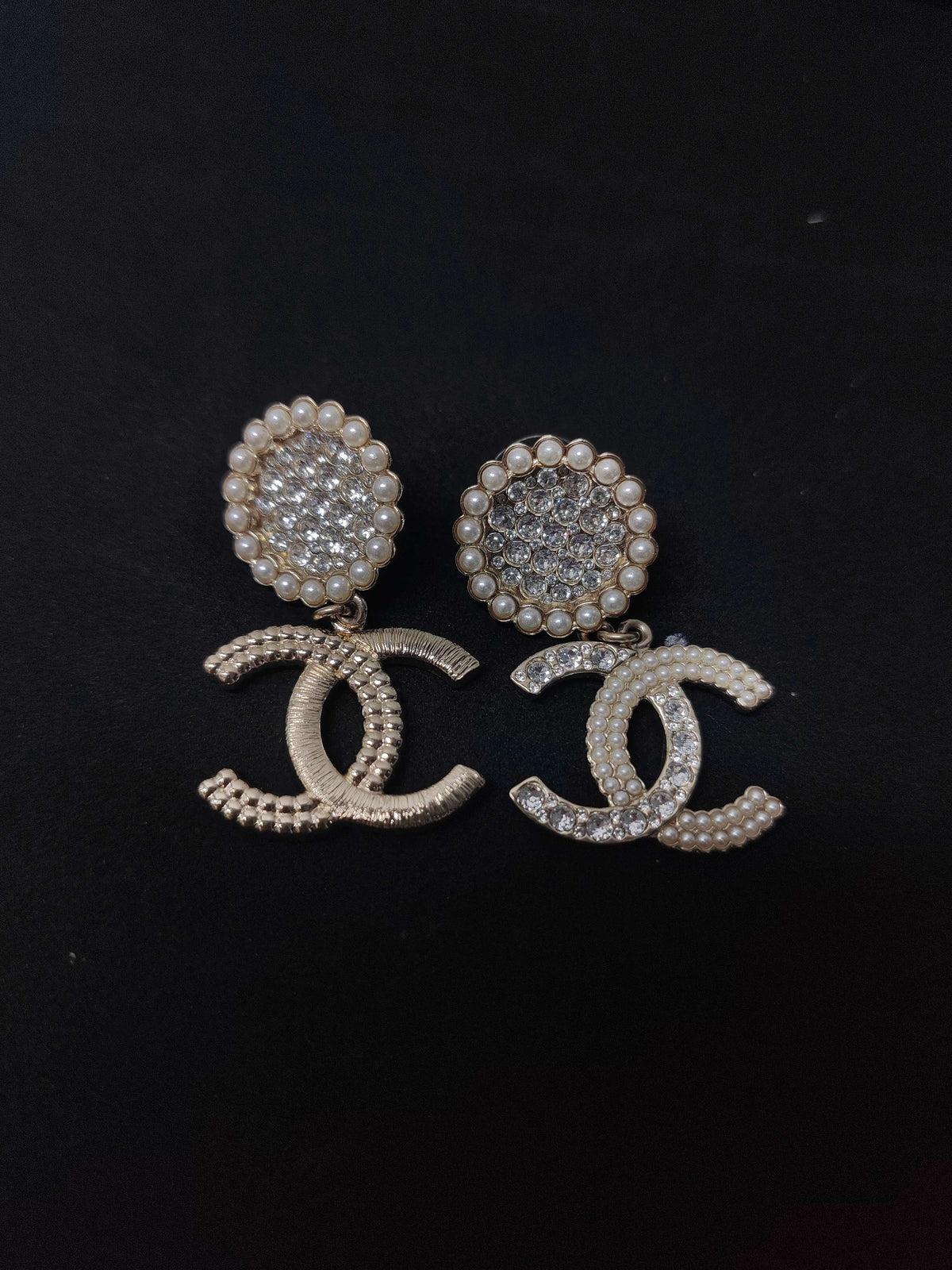 Chanel - Other - Gold-tone metal with imitation pearls and rhinestones. - Gold