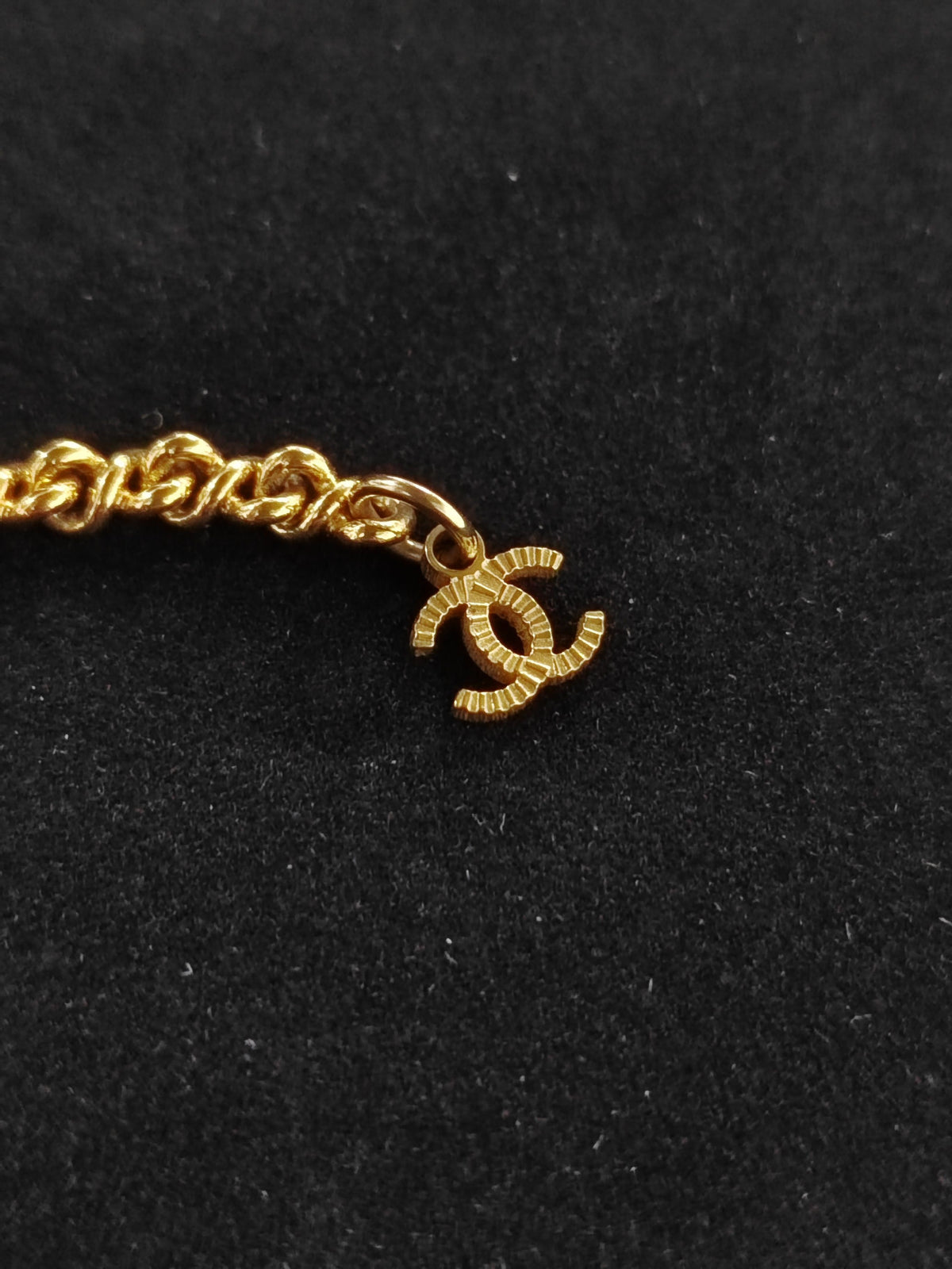 Chanel - Other - Gold-tone metal with multicoloured rhinestone embellishment. - Gold