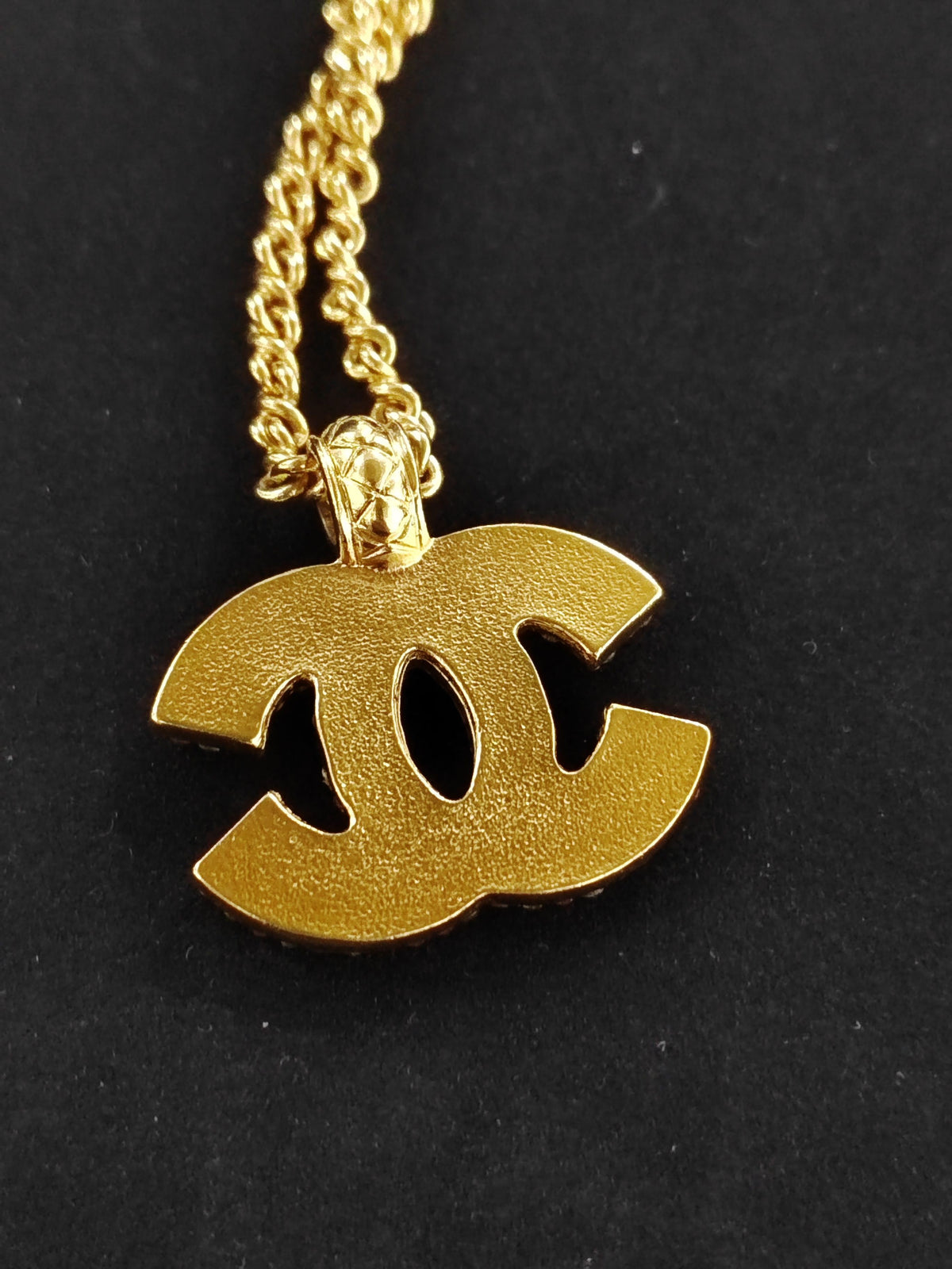 Chanel - Other - Gold-tone metal with multicoloured rhinestone embellishment. - Gold