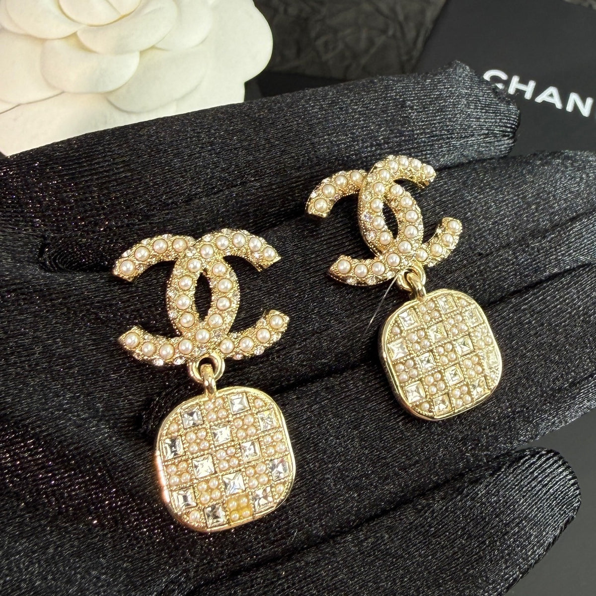 Chanel - Other - Gold-tone metal with pearl and crystal embellishments. - Gold