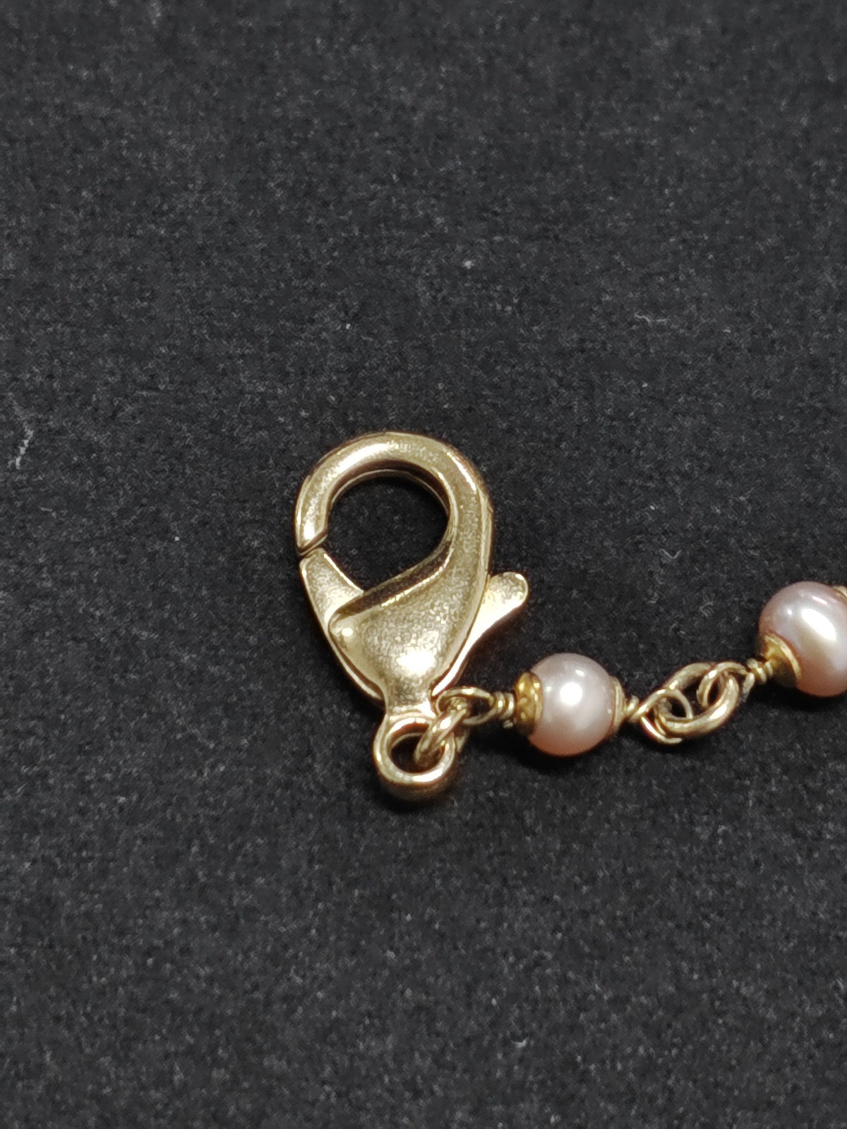 Chanel - Other - Gold-tone metal with pearl-like and pink beads. - Multicolour