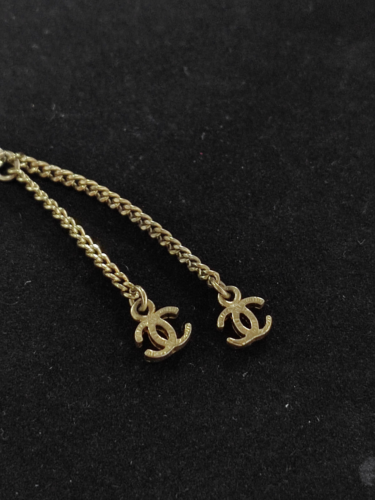 Chanel - Other - Gold-tone metal with rhinestone and imitation pearl embellishments - Gold
