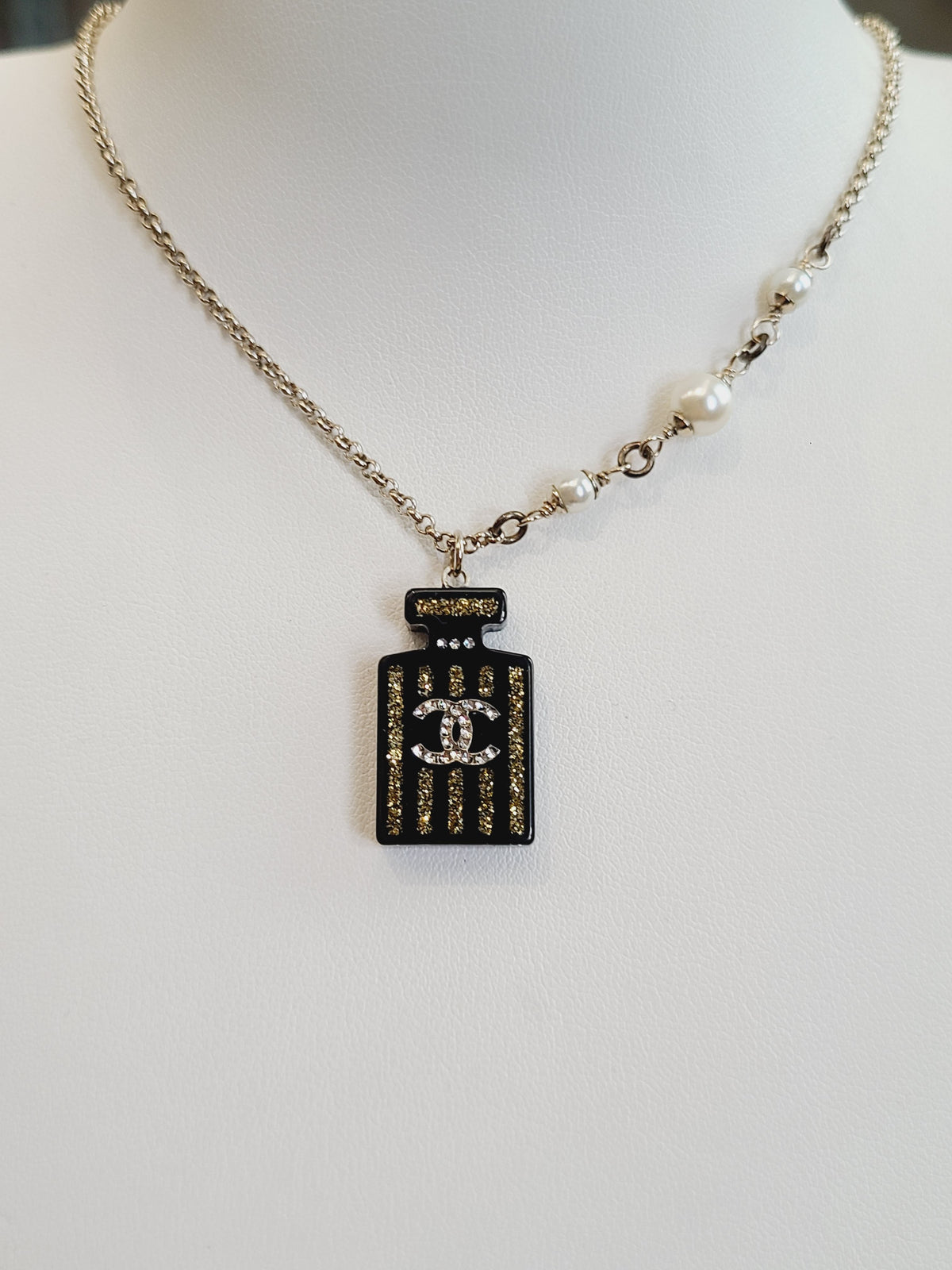 Chanel - Other - Gold-tone metal with rhinestone embellishments and imitation pearls. - Multicolour