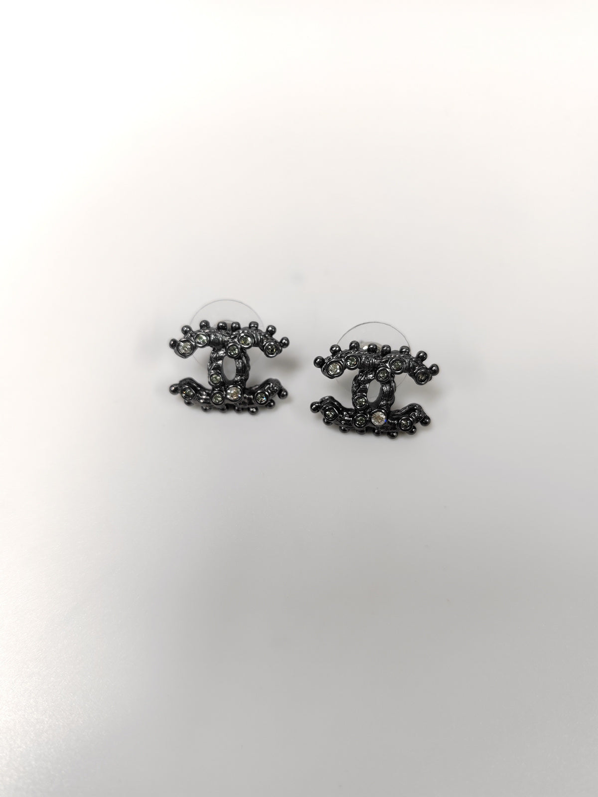 Chanel - Other - Gunmetal-tone metal with rhinestone embellishments - Grey
