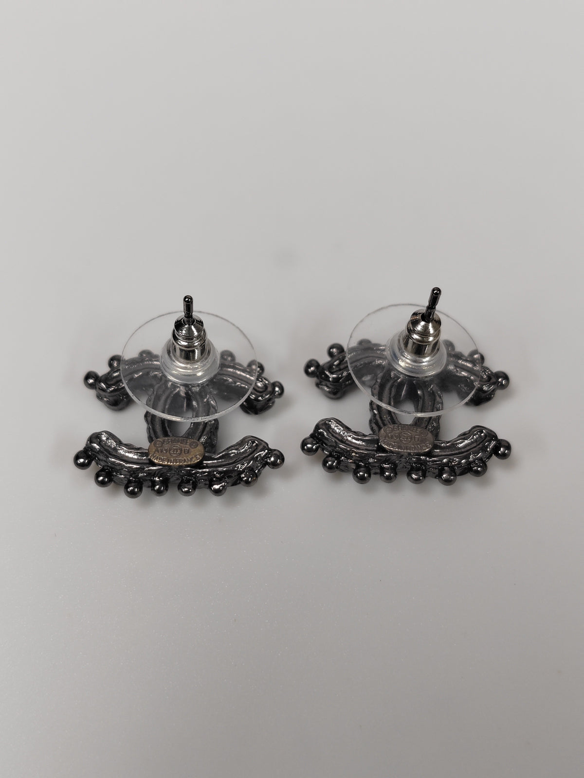 Chanel - Other - Gunmetal-tone metal with rhinestone embellishments - Grey