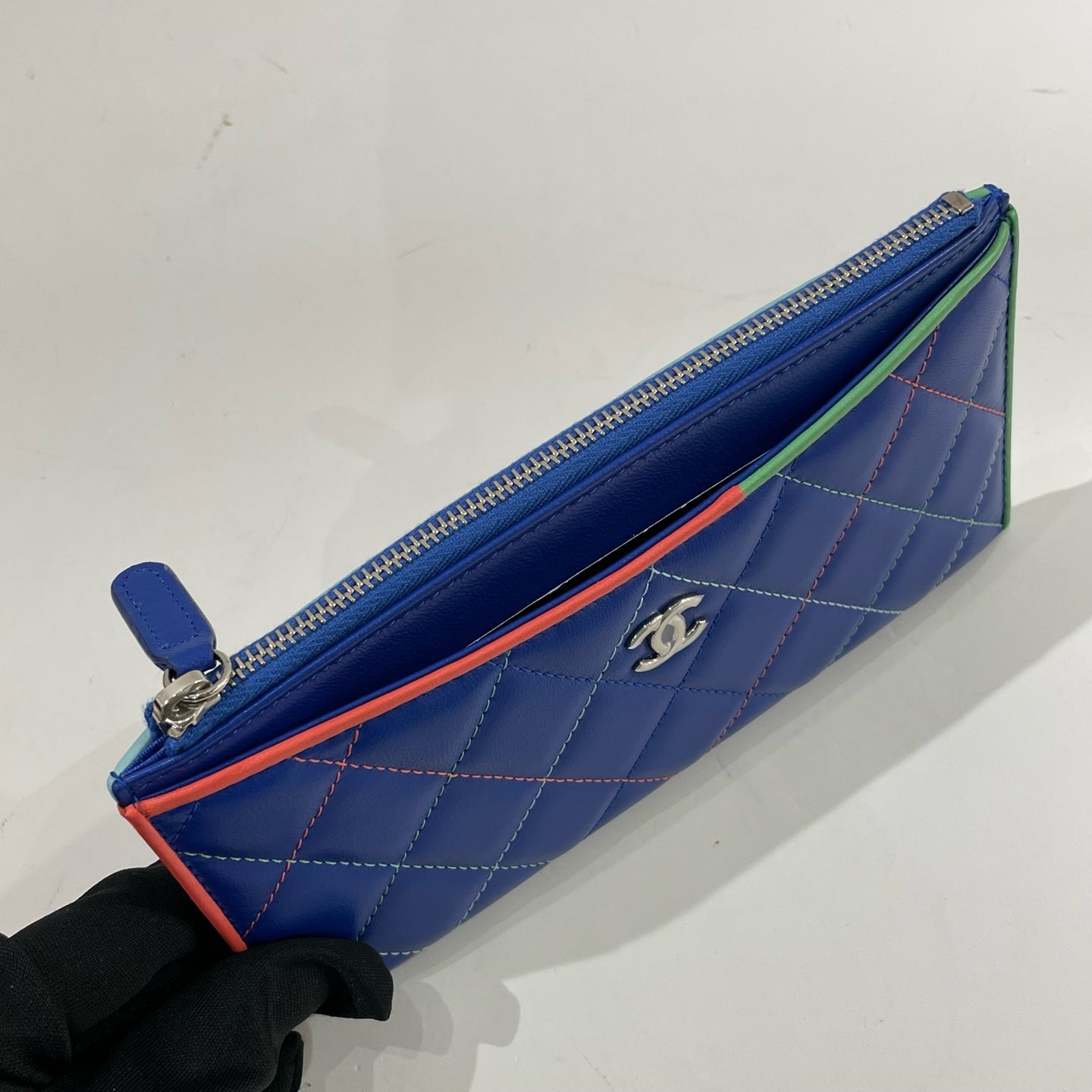 Chanel - Other - Lambskin leather - Blue - (Small)