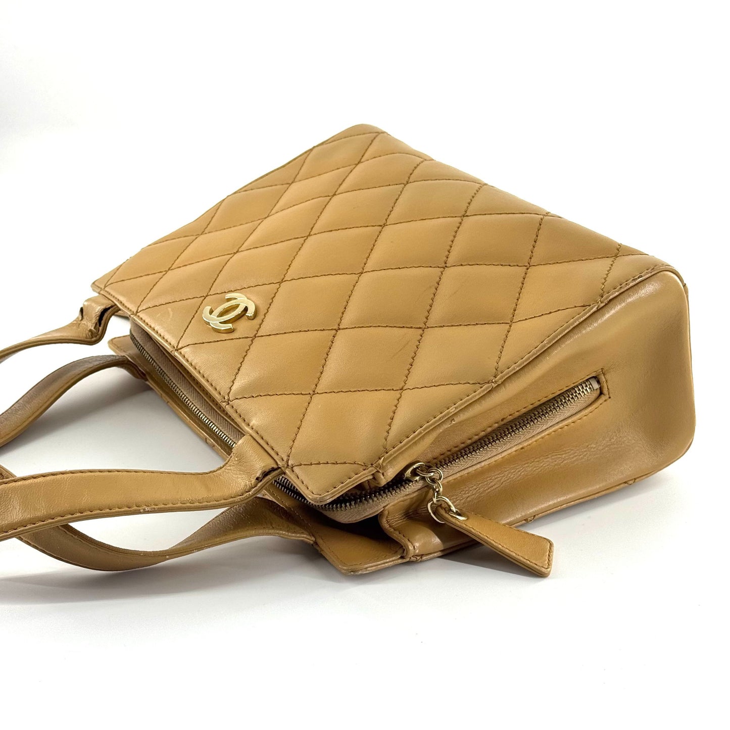 Chanel - Other - Lambskin leather - Milk Tea Beige with Gold-Tone Hardware - (small)