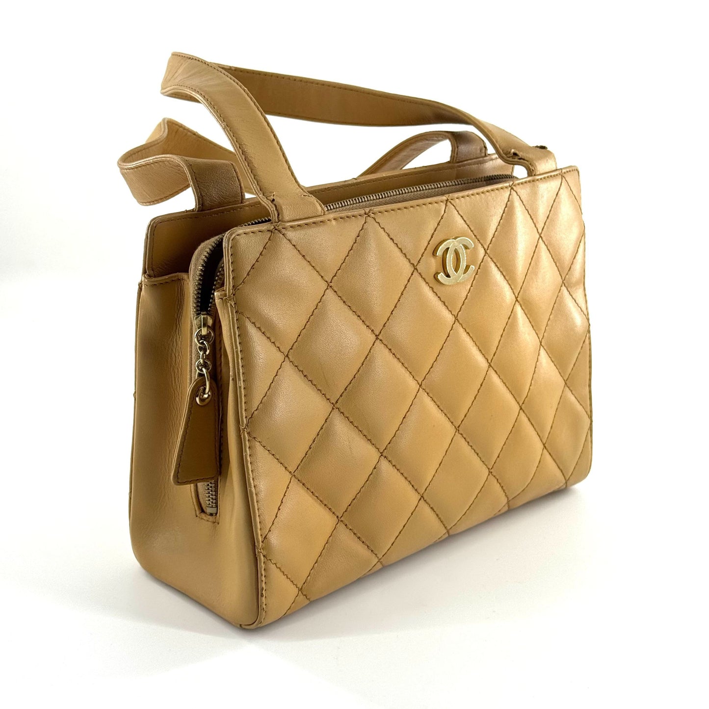 Chanel - Other - Lambskin leather - Milk Tea Beige with Gold-Tone Hardware - (small)