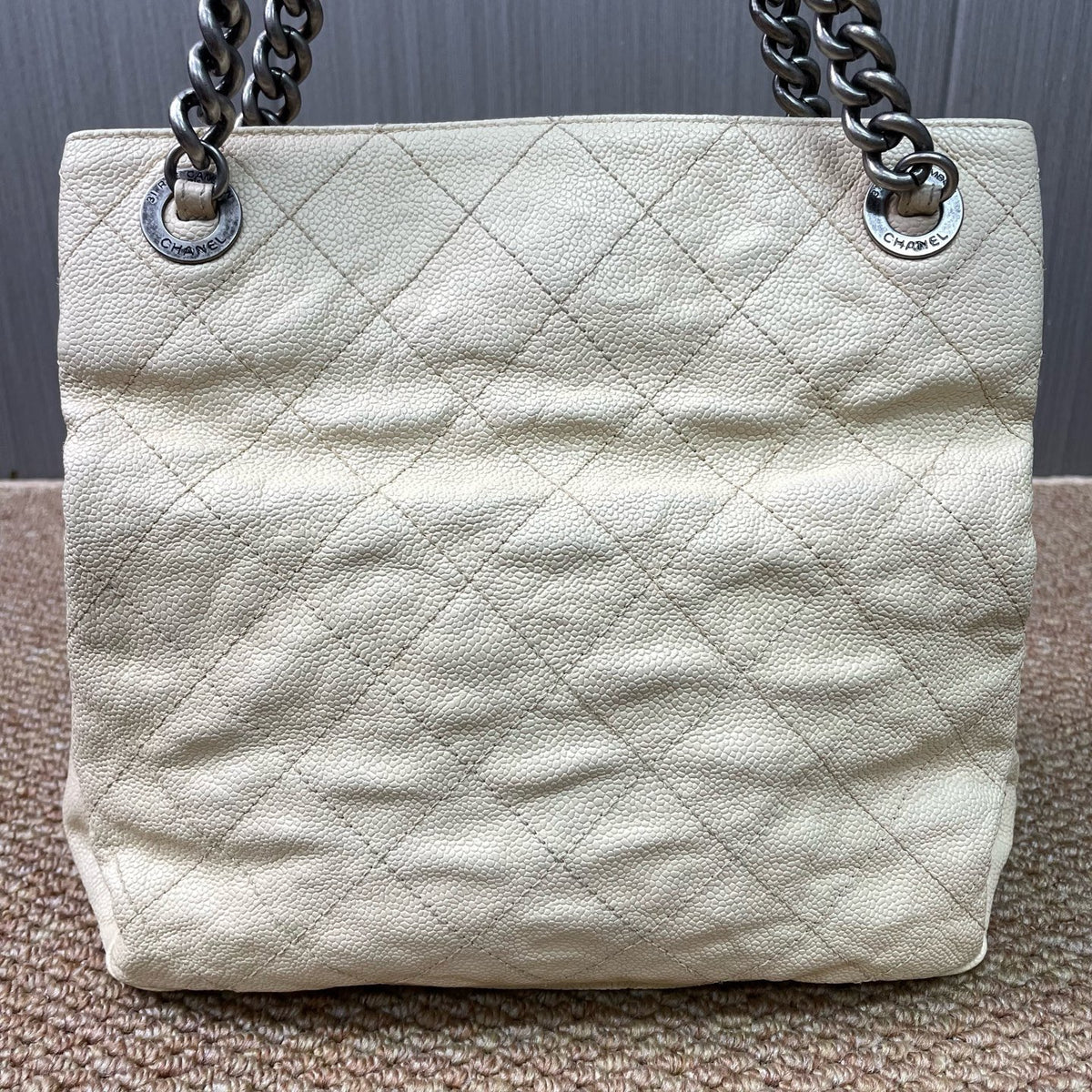 Chanel - Other - Leather - Beige - (Medium)