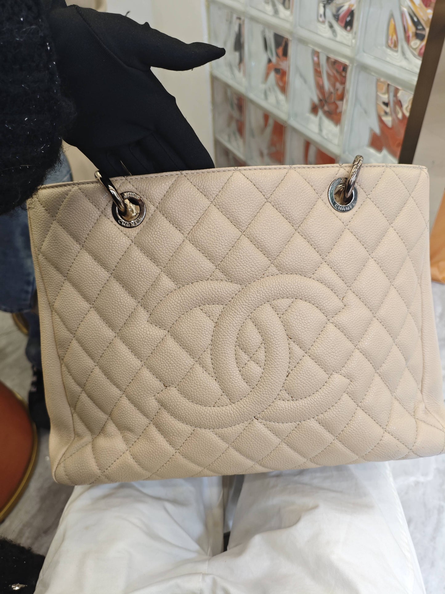 Chanel - Other - Leather - Beige - (medium)