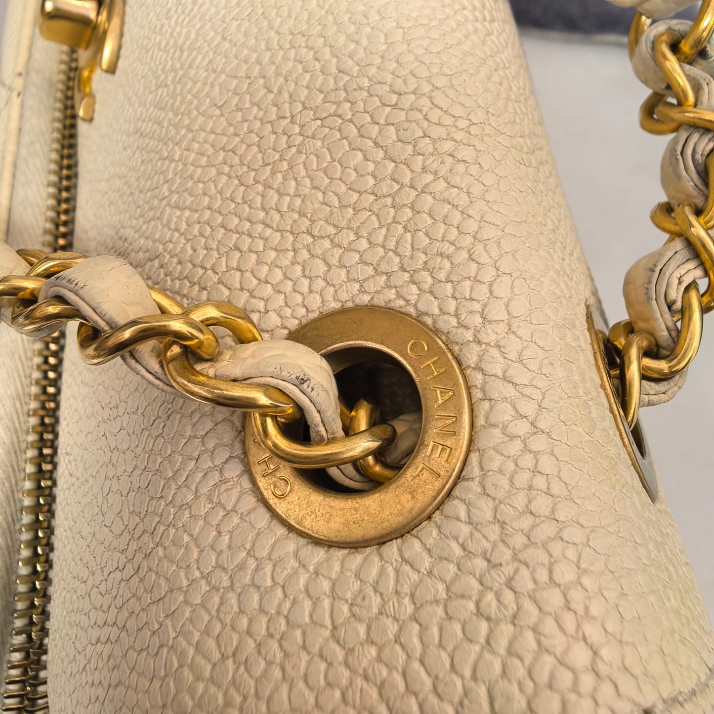 Chanel - Other - Leather - Beige - (medium)