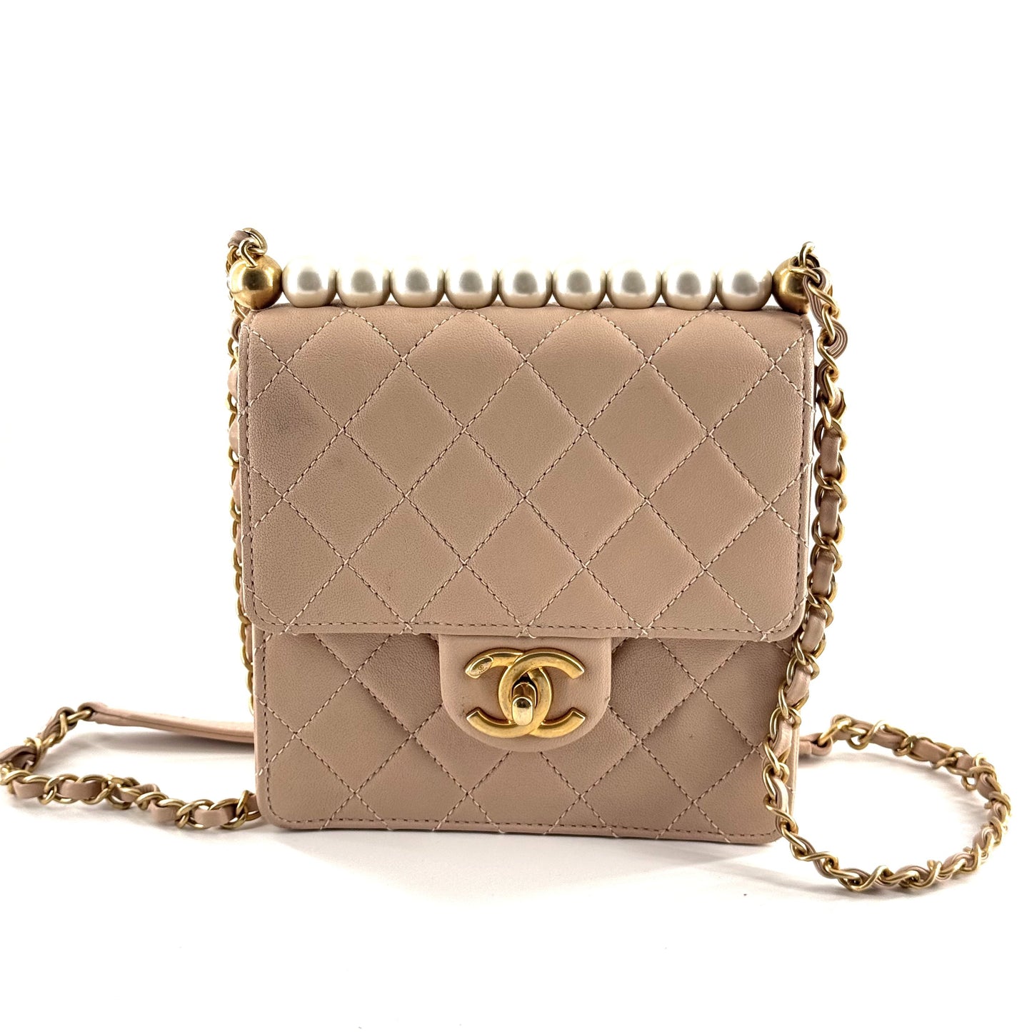 Chanel - Other - Leather - Beige - (mini)