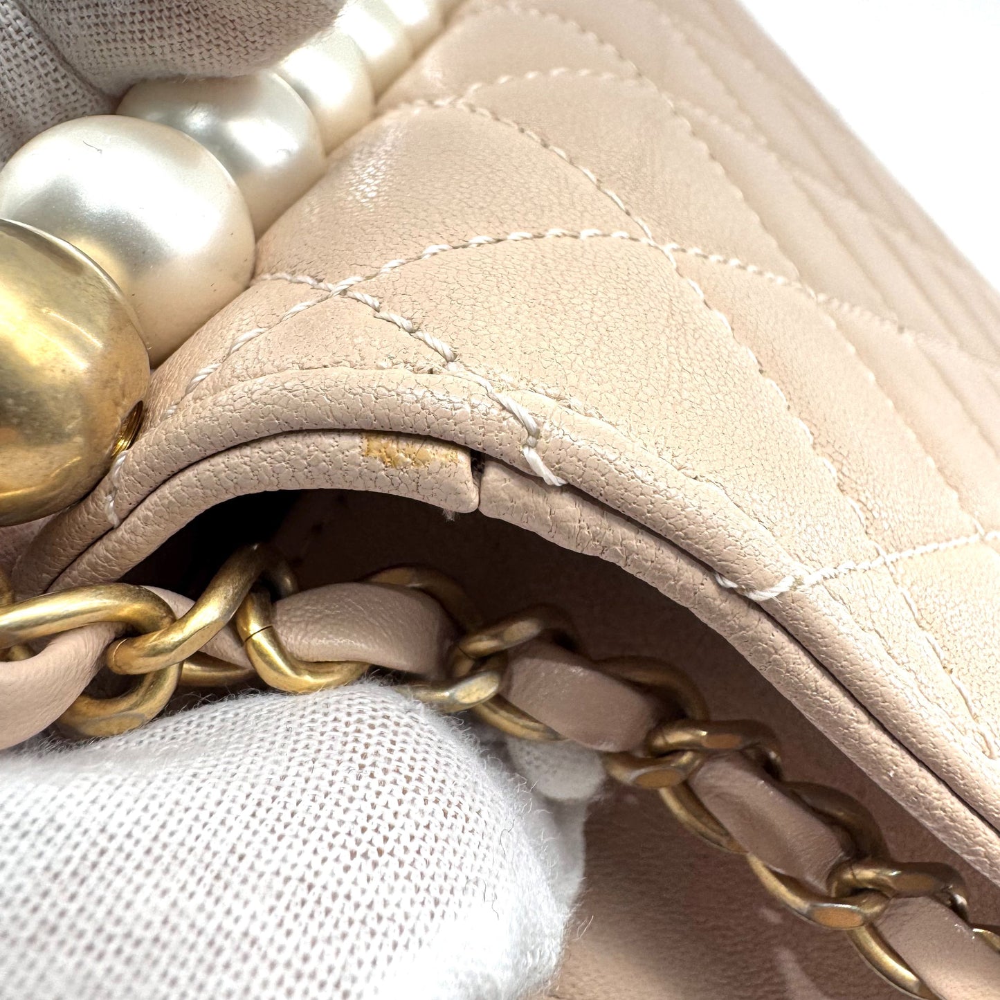Chanel - Other - Leather - Beige - (mini)