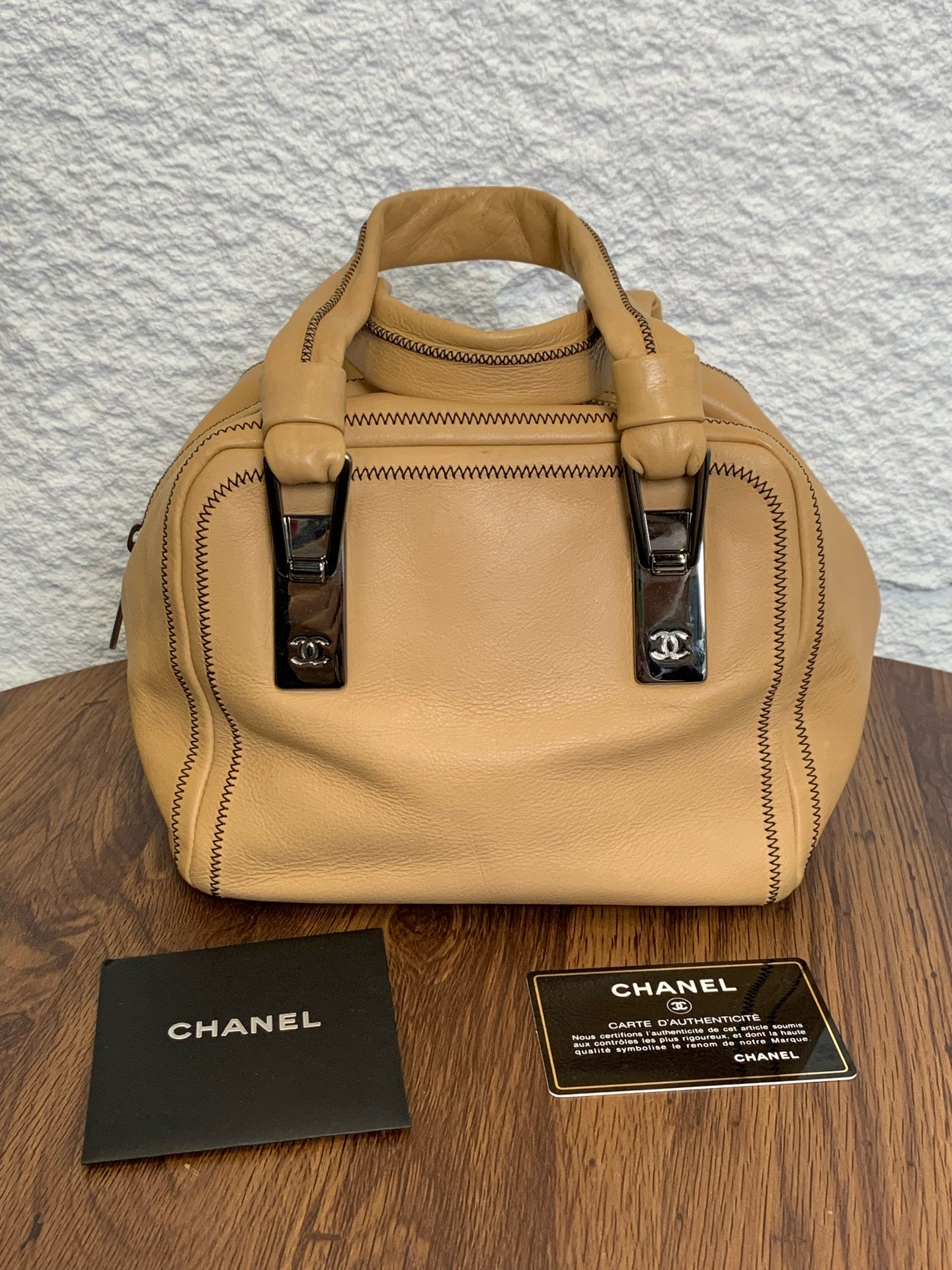 Chanel - Other - Leather - Beige - (small)