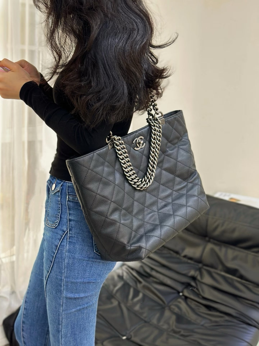 Chanel - Other - Leather - Black - (large)