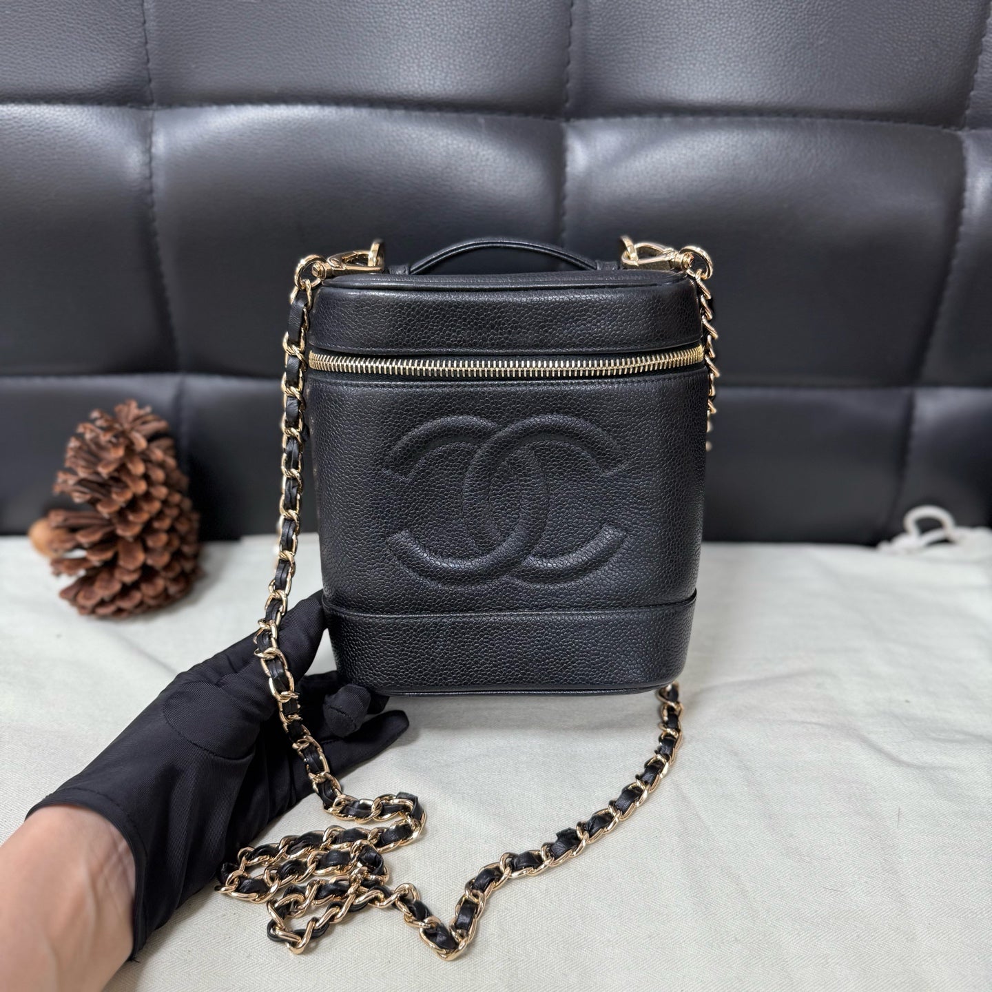 Chanel - Other - Leather - Black - (small)