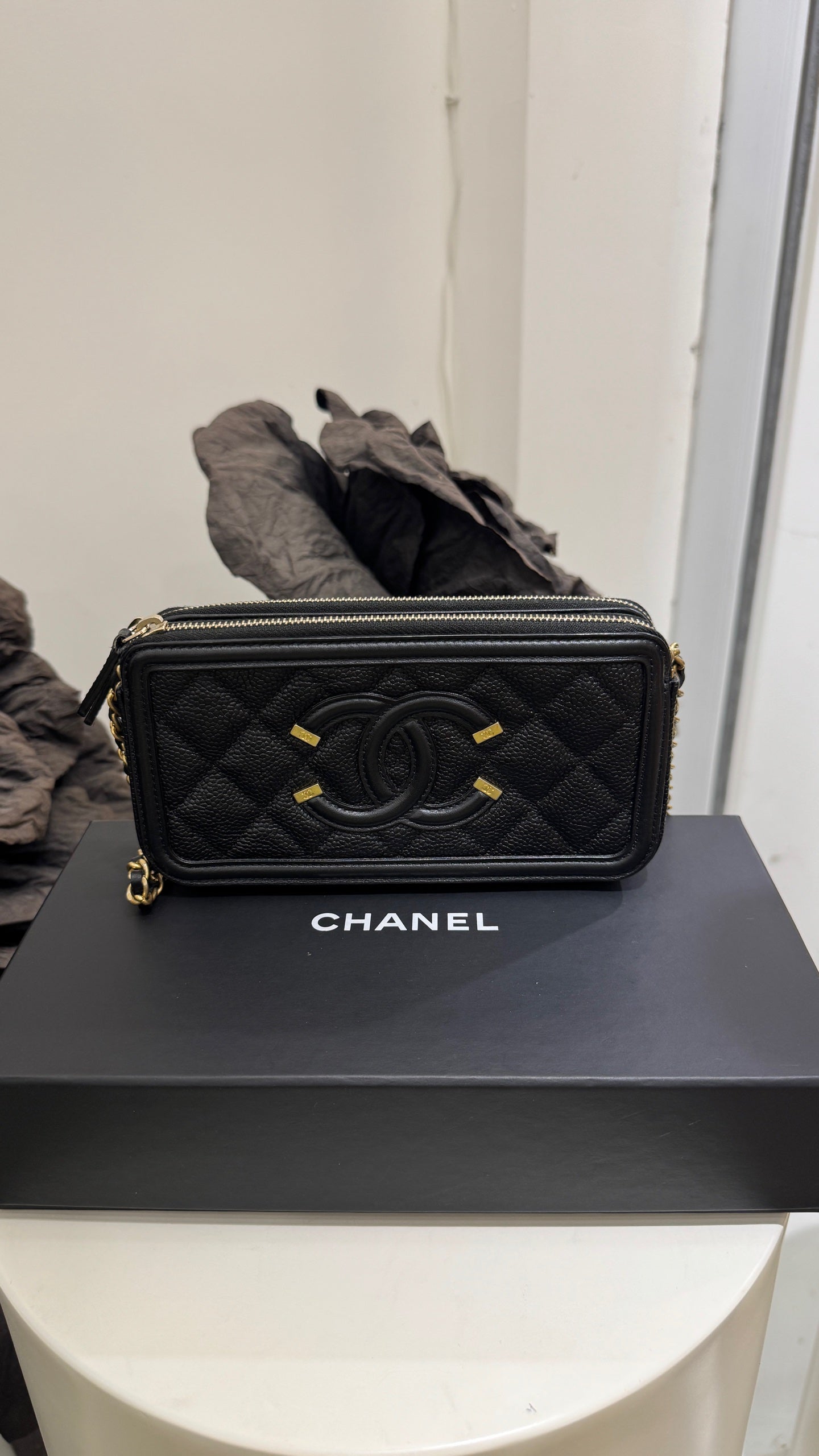 Chanel - Other - Leather - Black - (small)