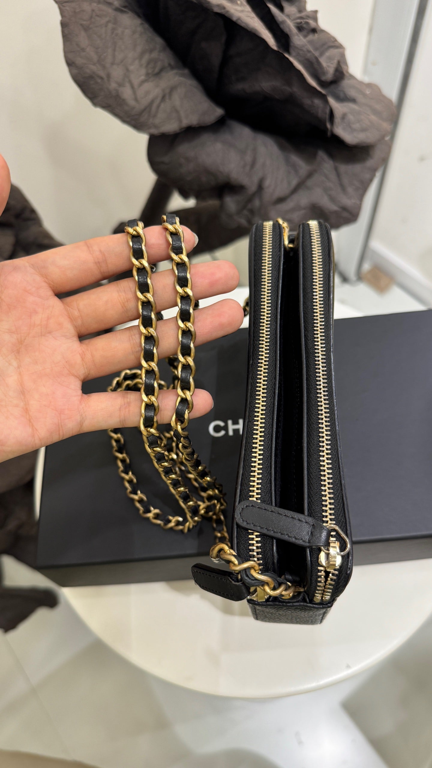 Chanel - Other - Leather - Black - (small)