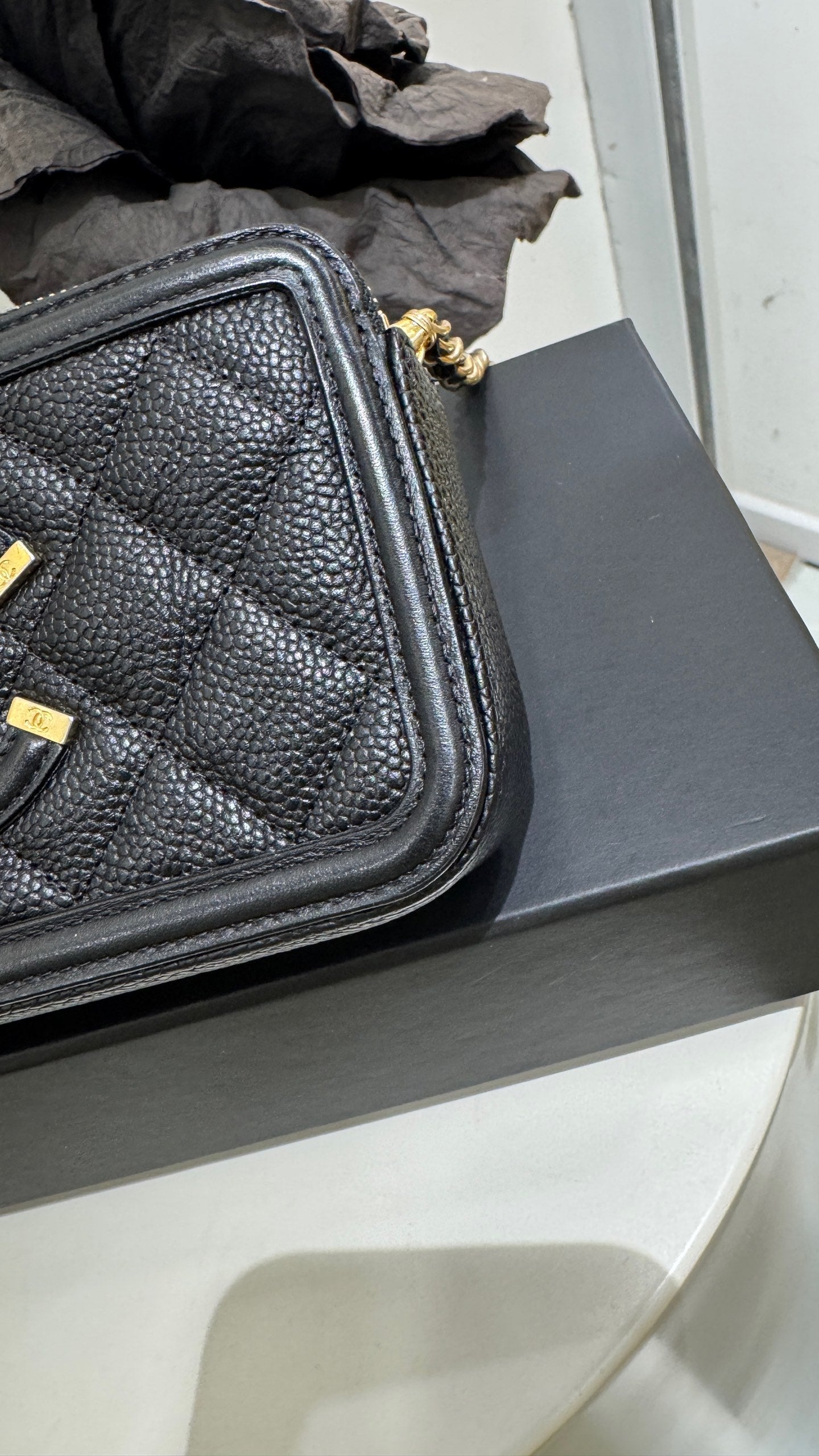 Chanel - Other - Leather - Black - (small)