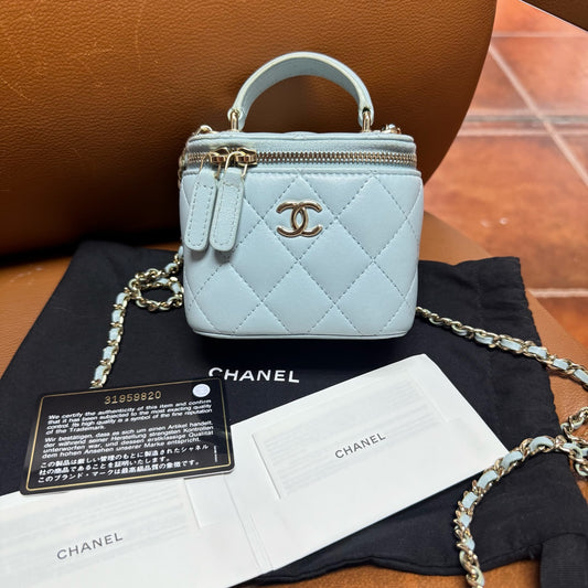 Chanel - Other - Leather - Blue - (mini)