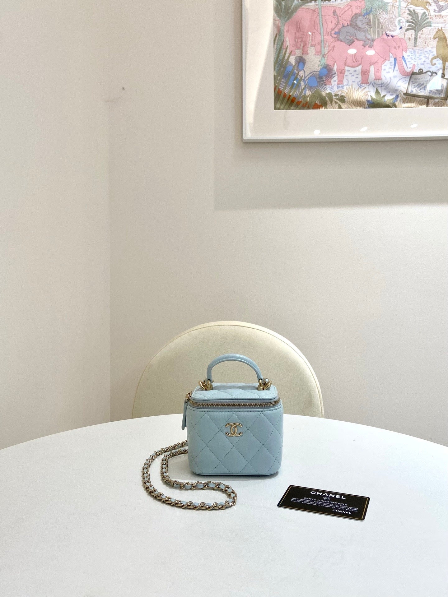 Chanel - Other - Leather - Blue - (mini)