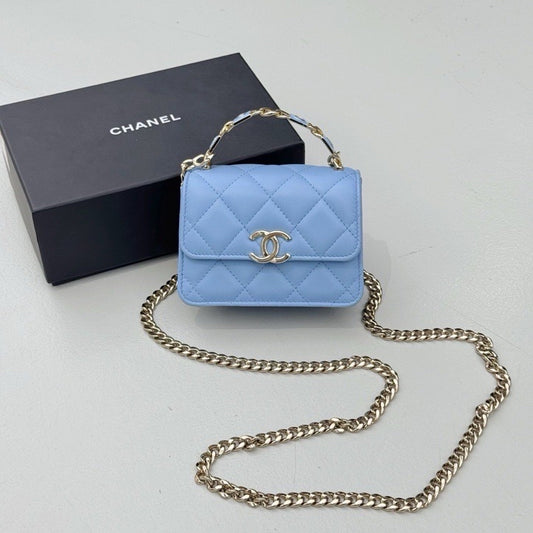 Chanel - Other - Leather - Blue - (mini)