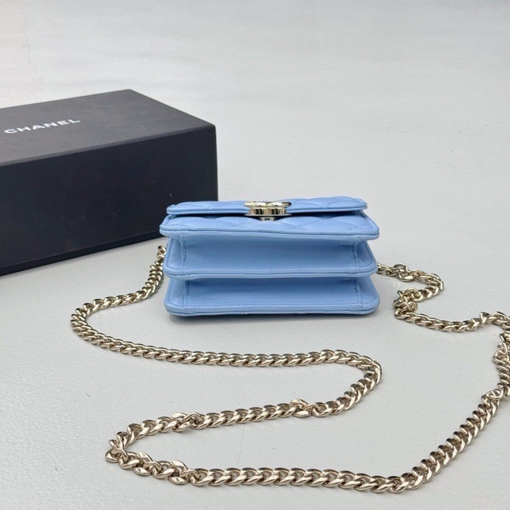 Chanel - Other - Leather - Blue - (mini)
