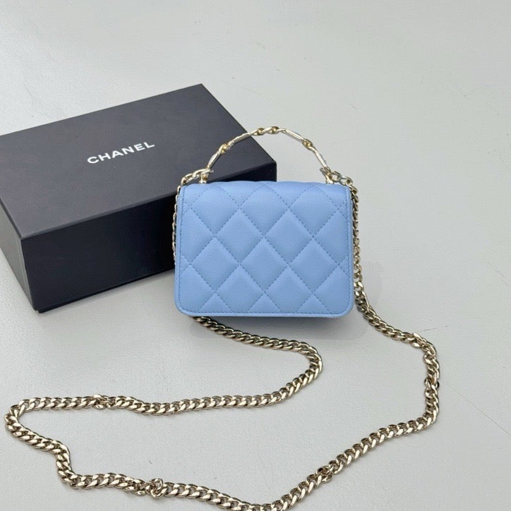 Chanel - Other - Leather - Blue - (mini)