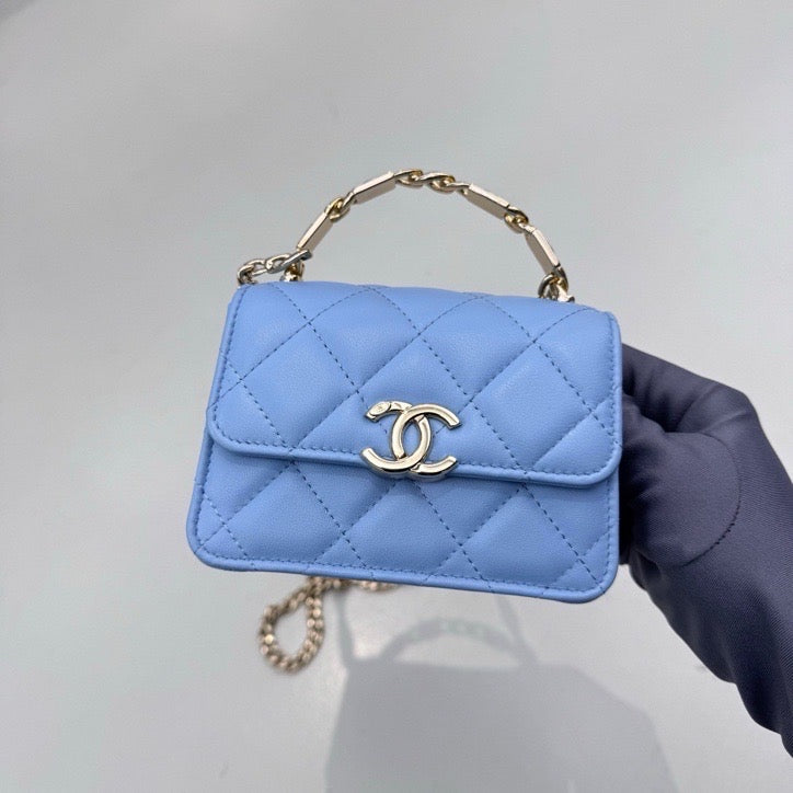 Chanel - Other - Leather - Blue - (mini)