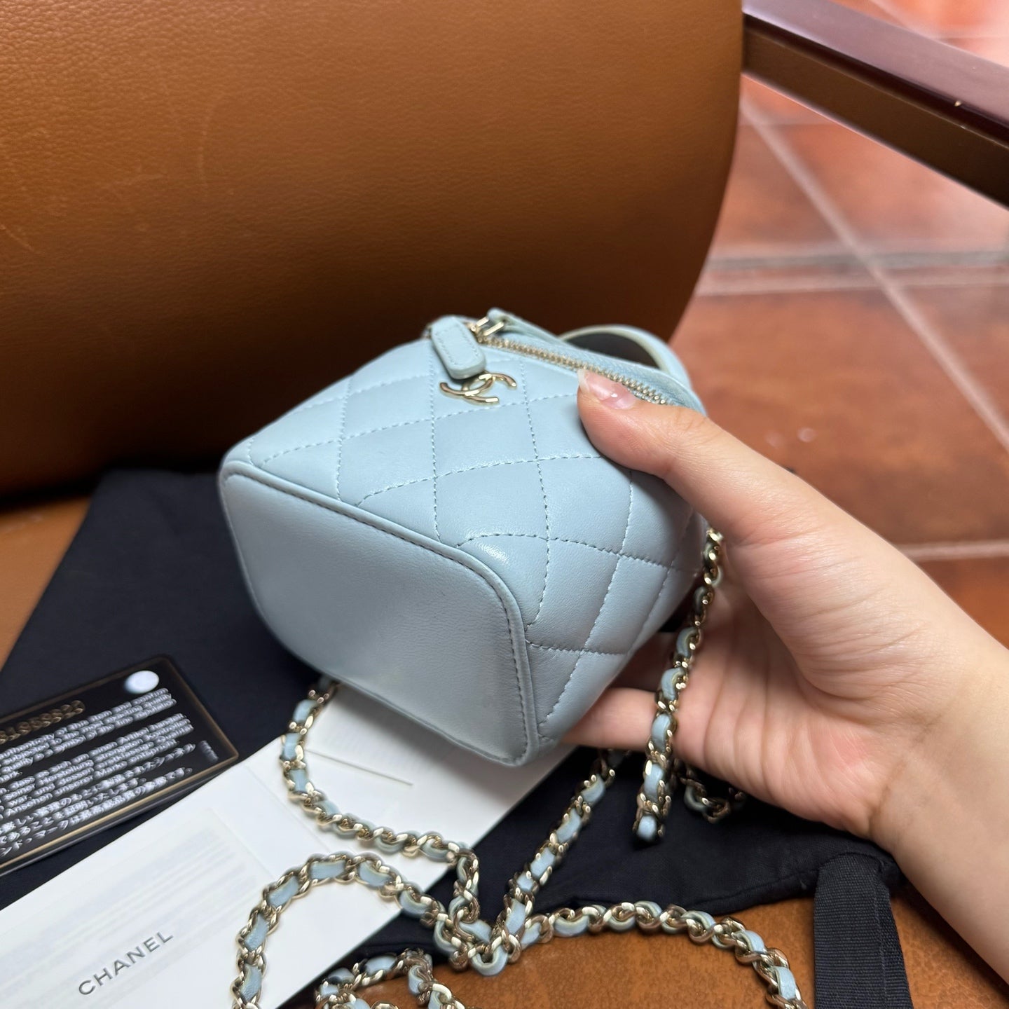 Chanel - Other - Leather - Blue - (mini)