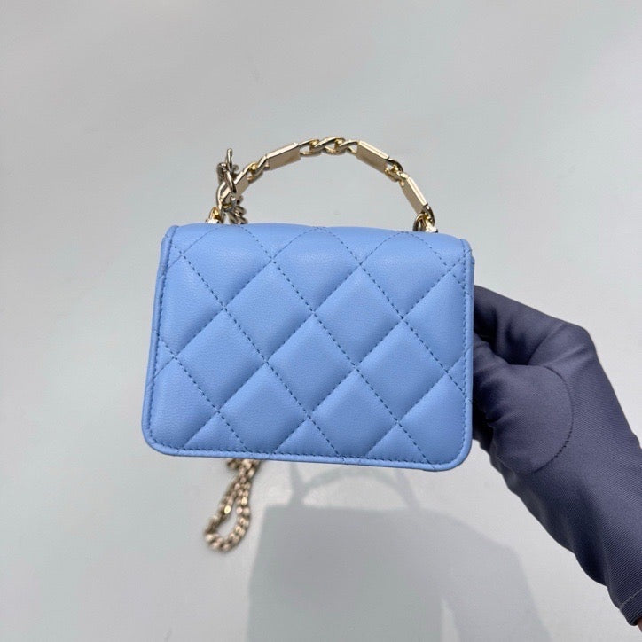 Chanel - Other - Leather - Blue - (mini)