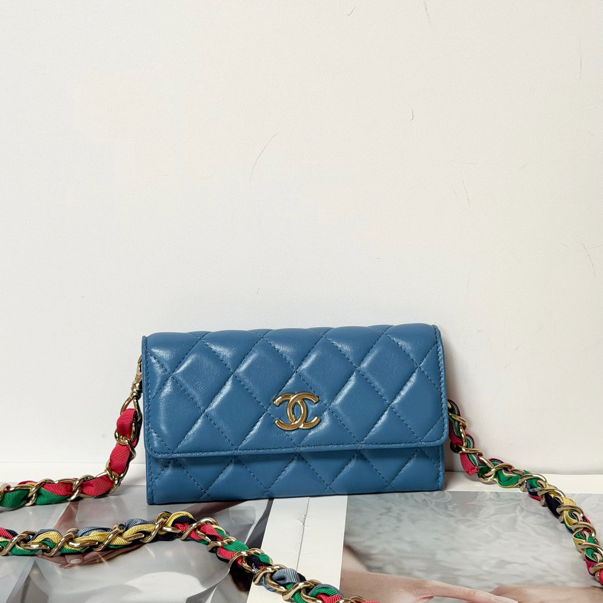 Chanel - Other - Leather - Blue - (small)
