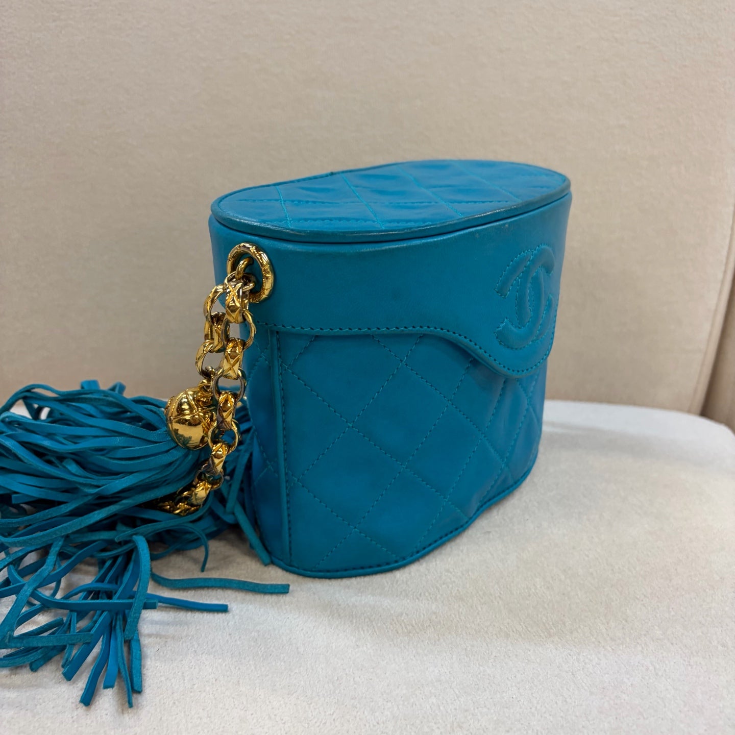 Chanel - Other - Leather - Blue - (small)