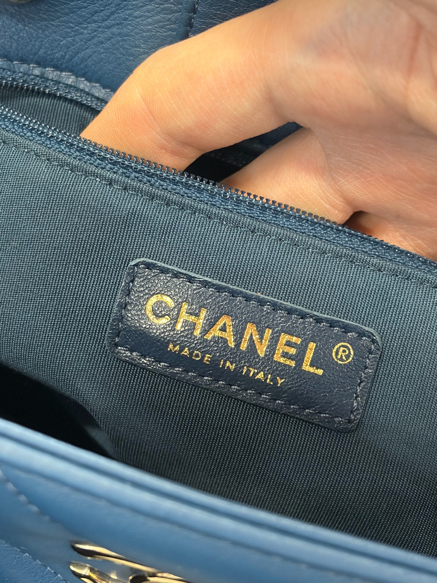 Chanel - Other - Leather - Blue - (small)