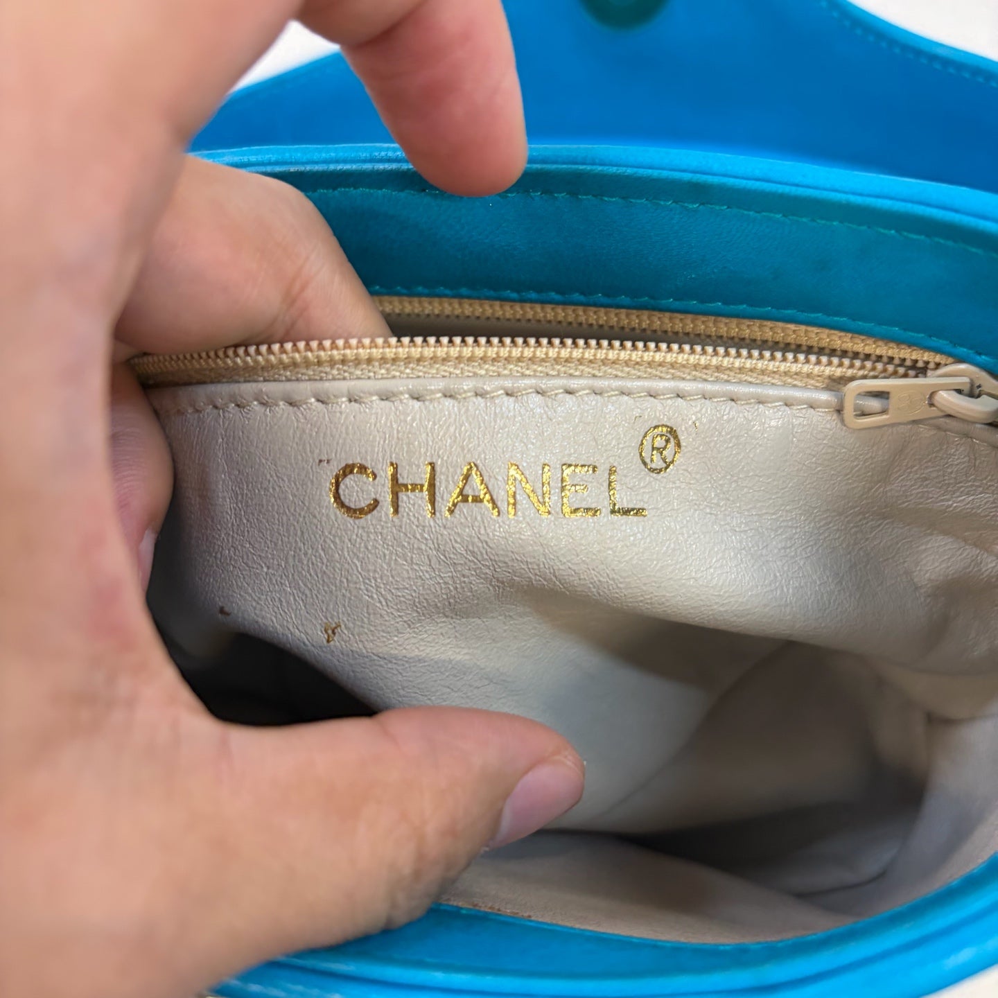 Chanel - Other - Leather - Blue - (small)