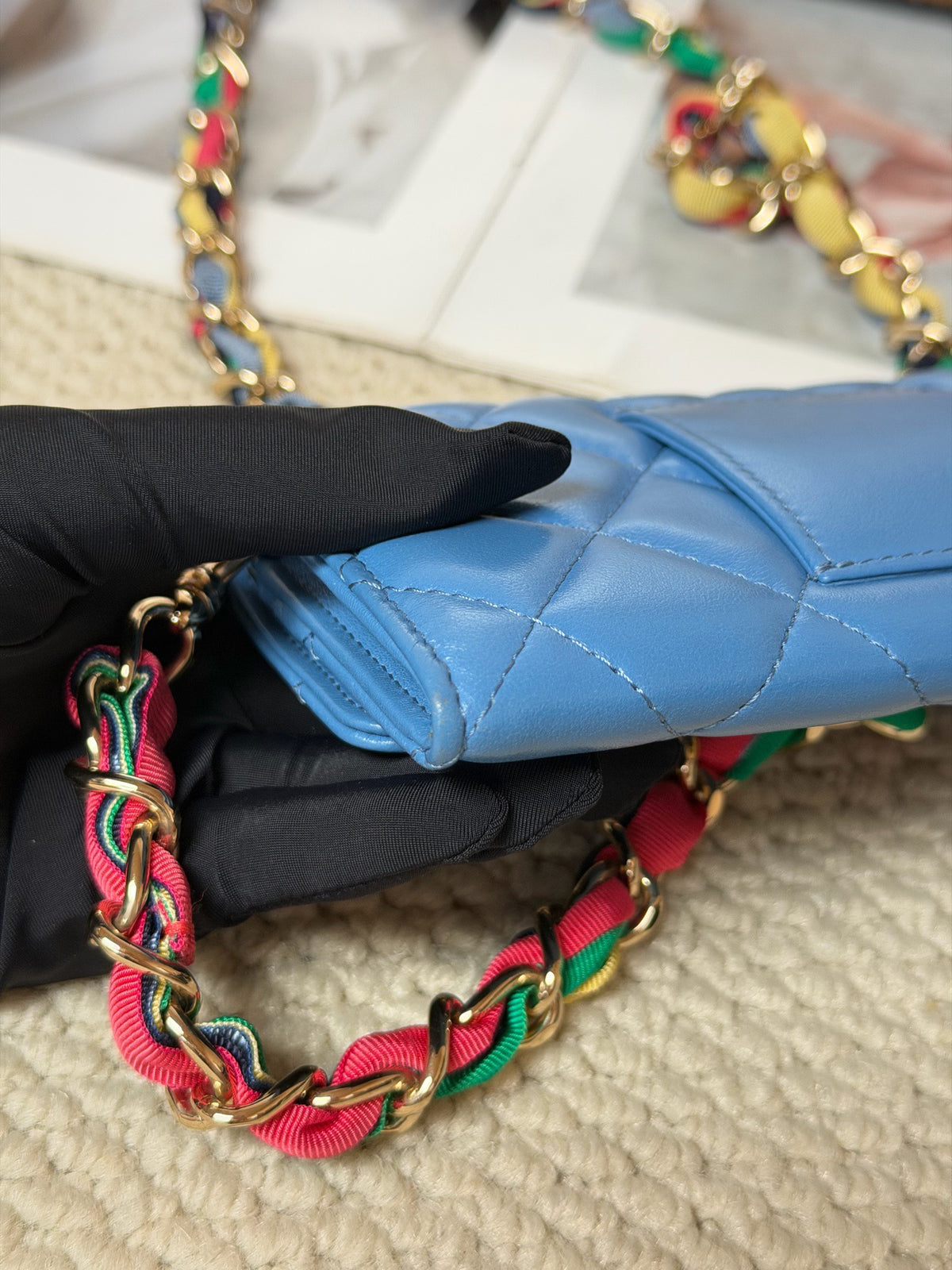 Chanel - Other - Leather - Blue - (small)