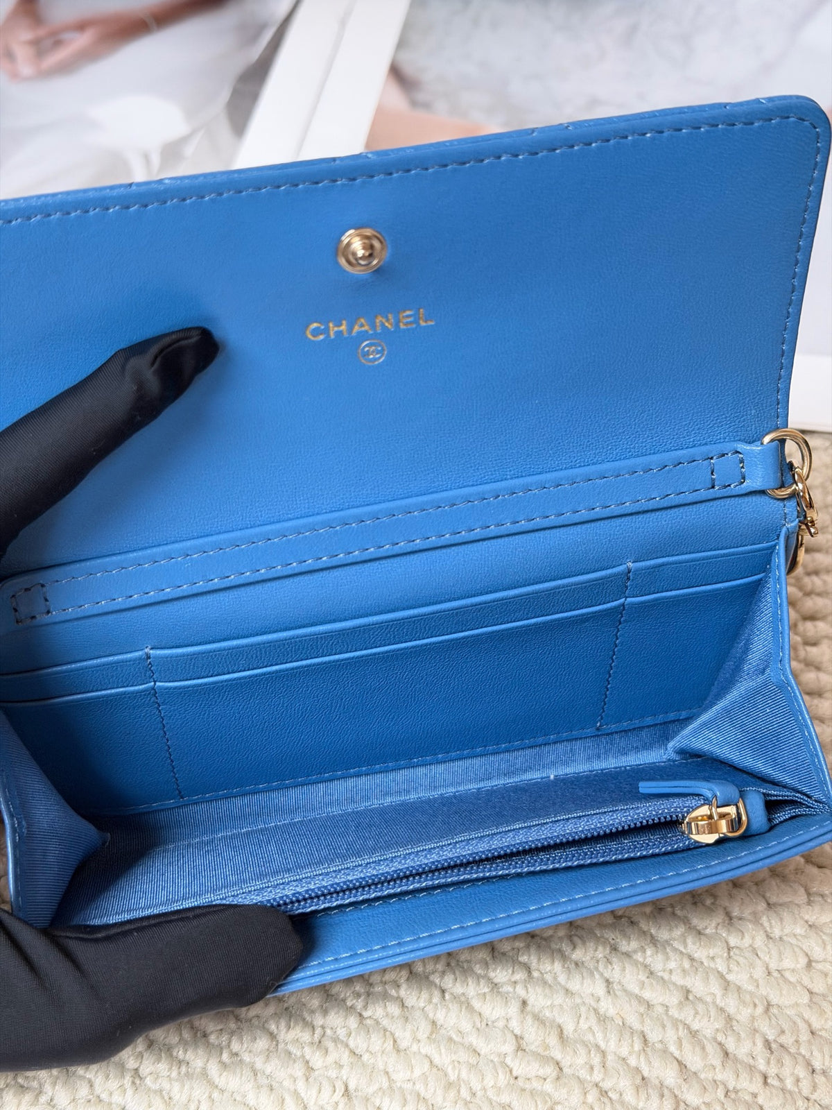 Chanel - Other - Leather - Blue - (small)