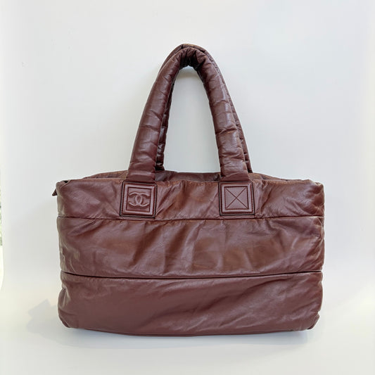 Chanel - Other - Leather - Burgundy - (large)
