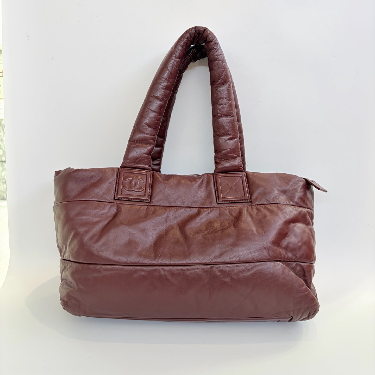 Chanel - Other - Leather - Burgundy - (large)