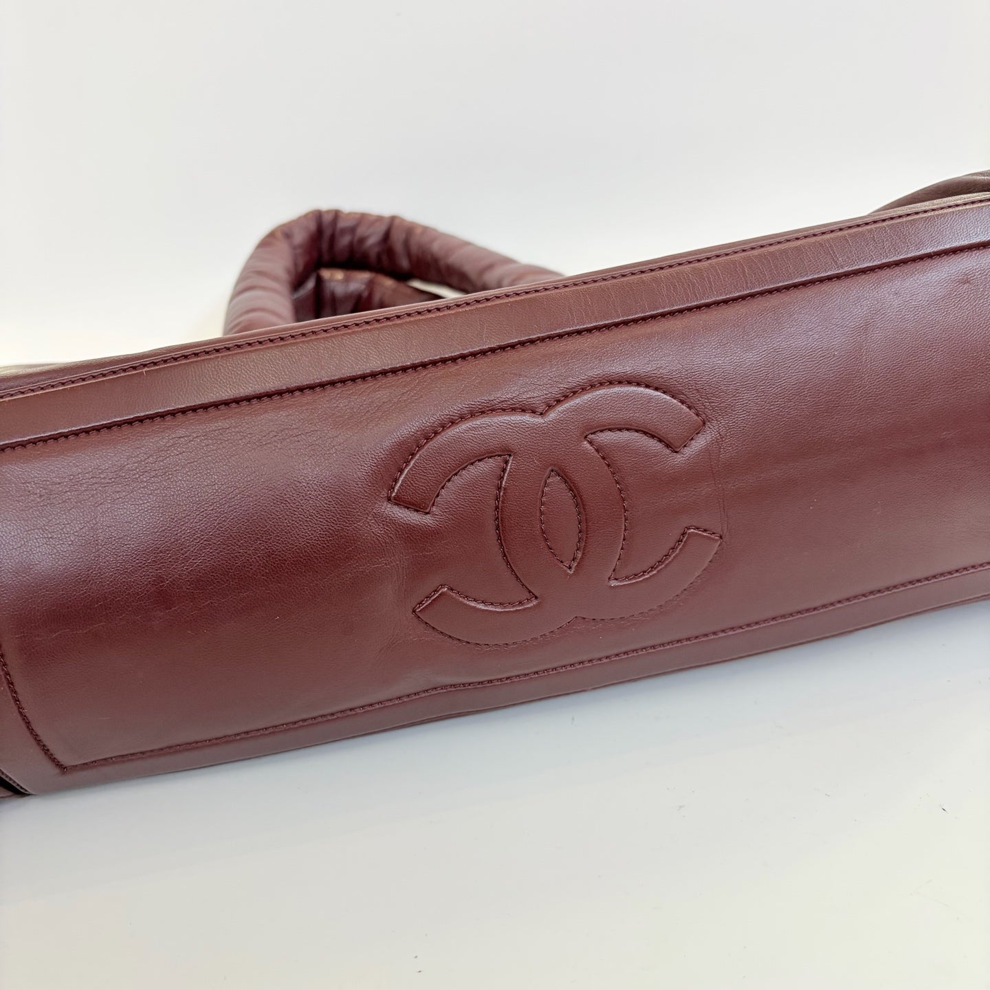 Chanel - Other - Leather - Burgundy - (large)