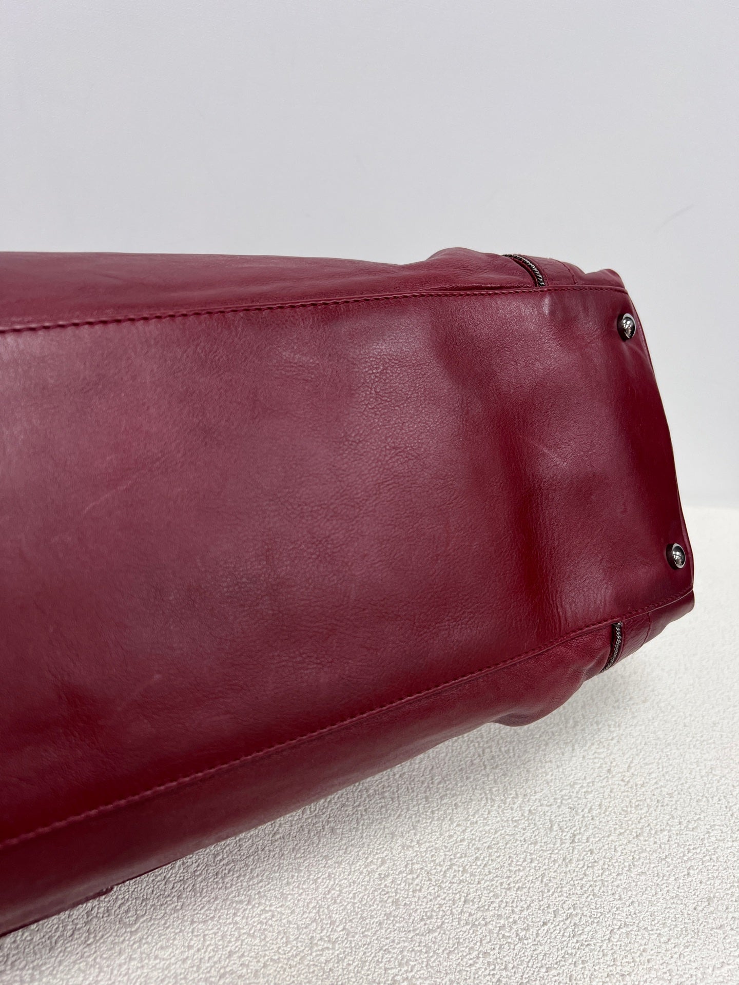 Chanel - Other - Leather - Burgundy - (large)