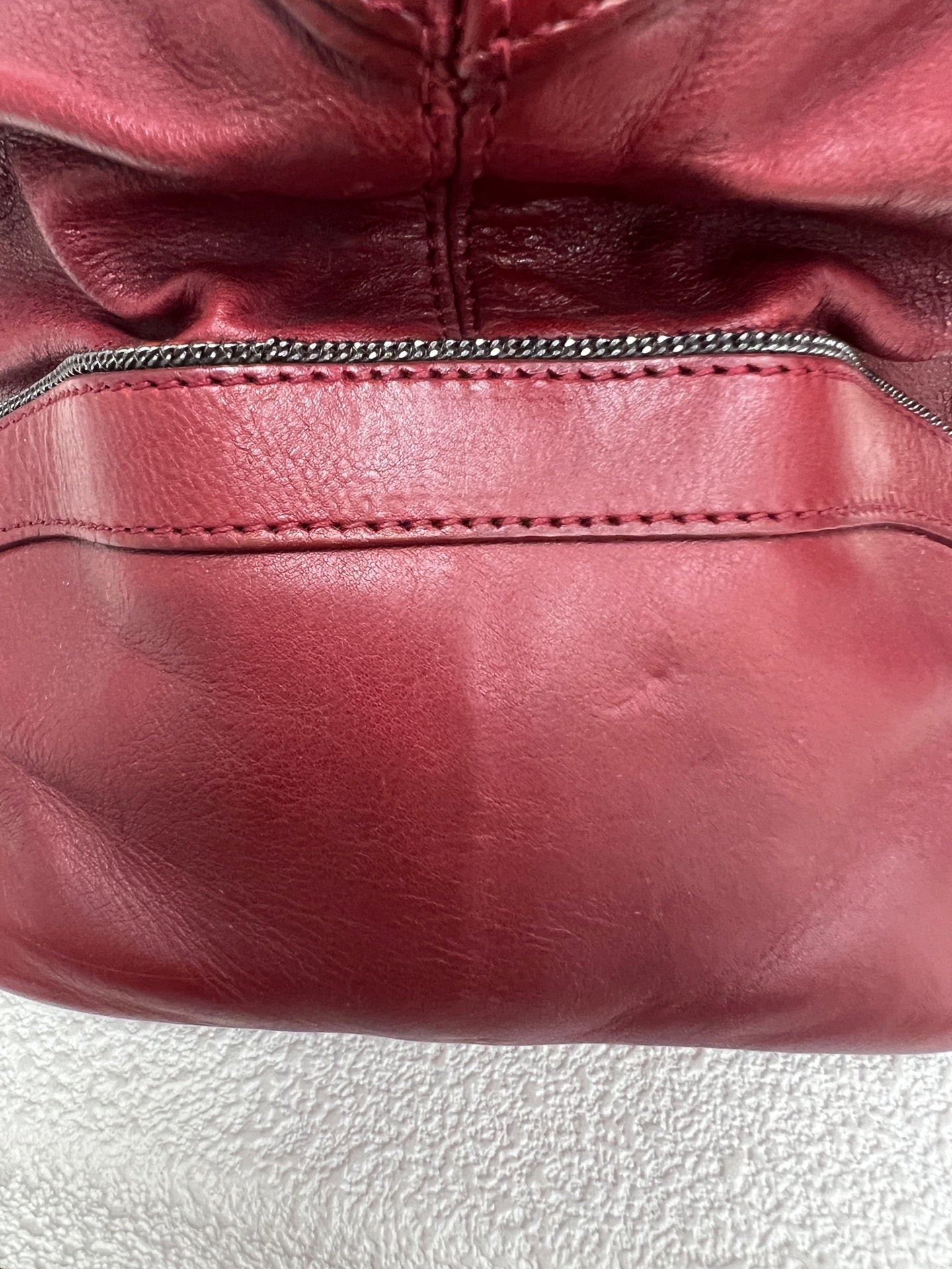 Chanel - Other - Leather - Burgundy - (large)