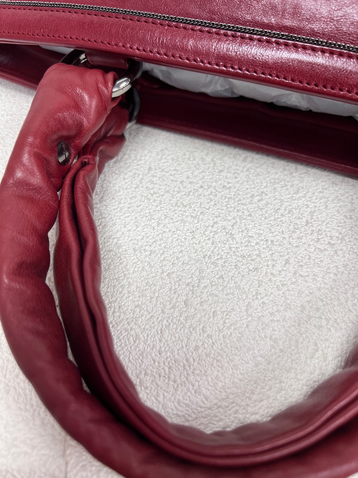 Chanel - Other - Leather - Burgundy - (large)