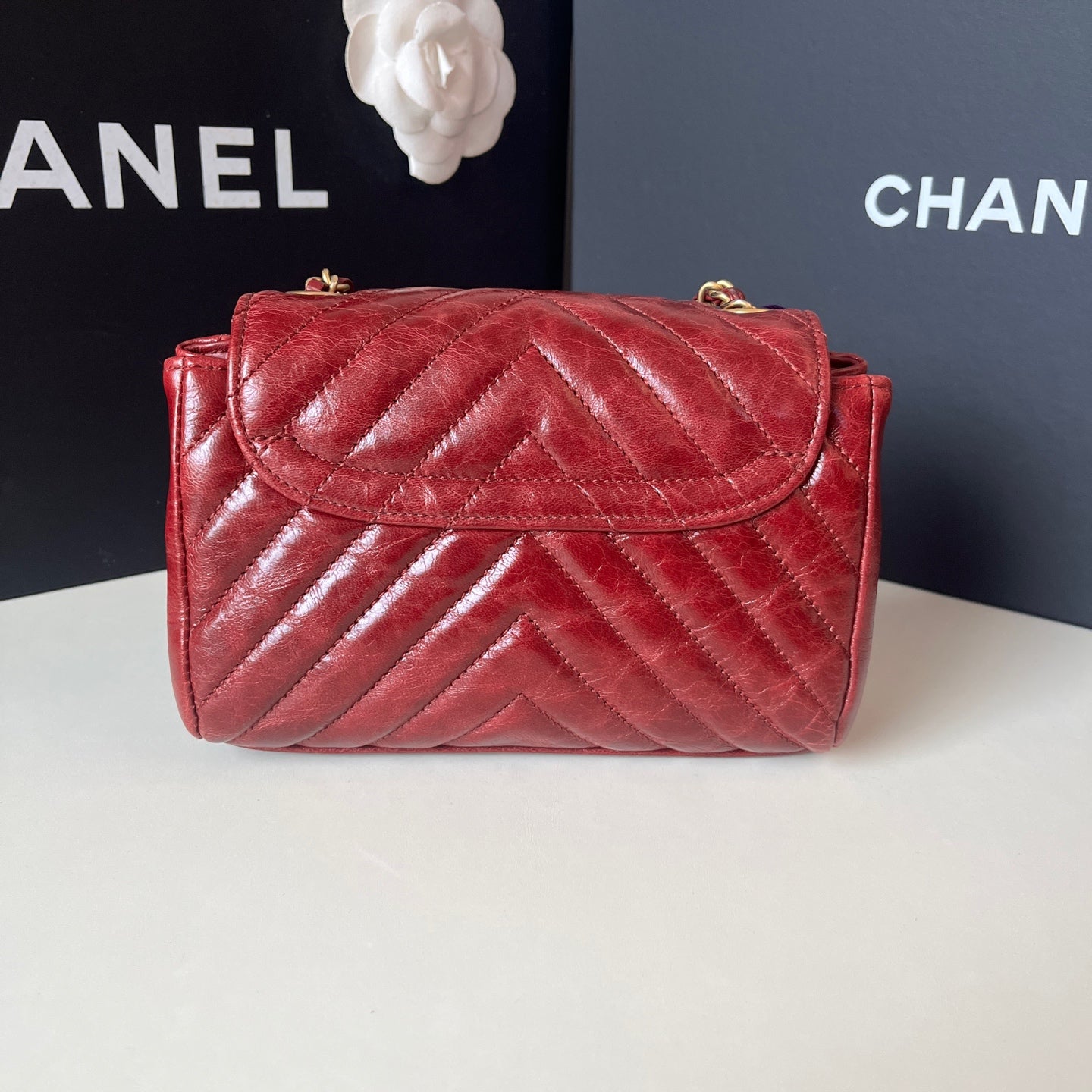 Chanel - Other - Leather - Burgundy - (mini)