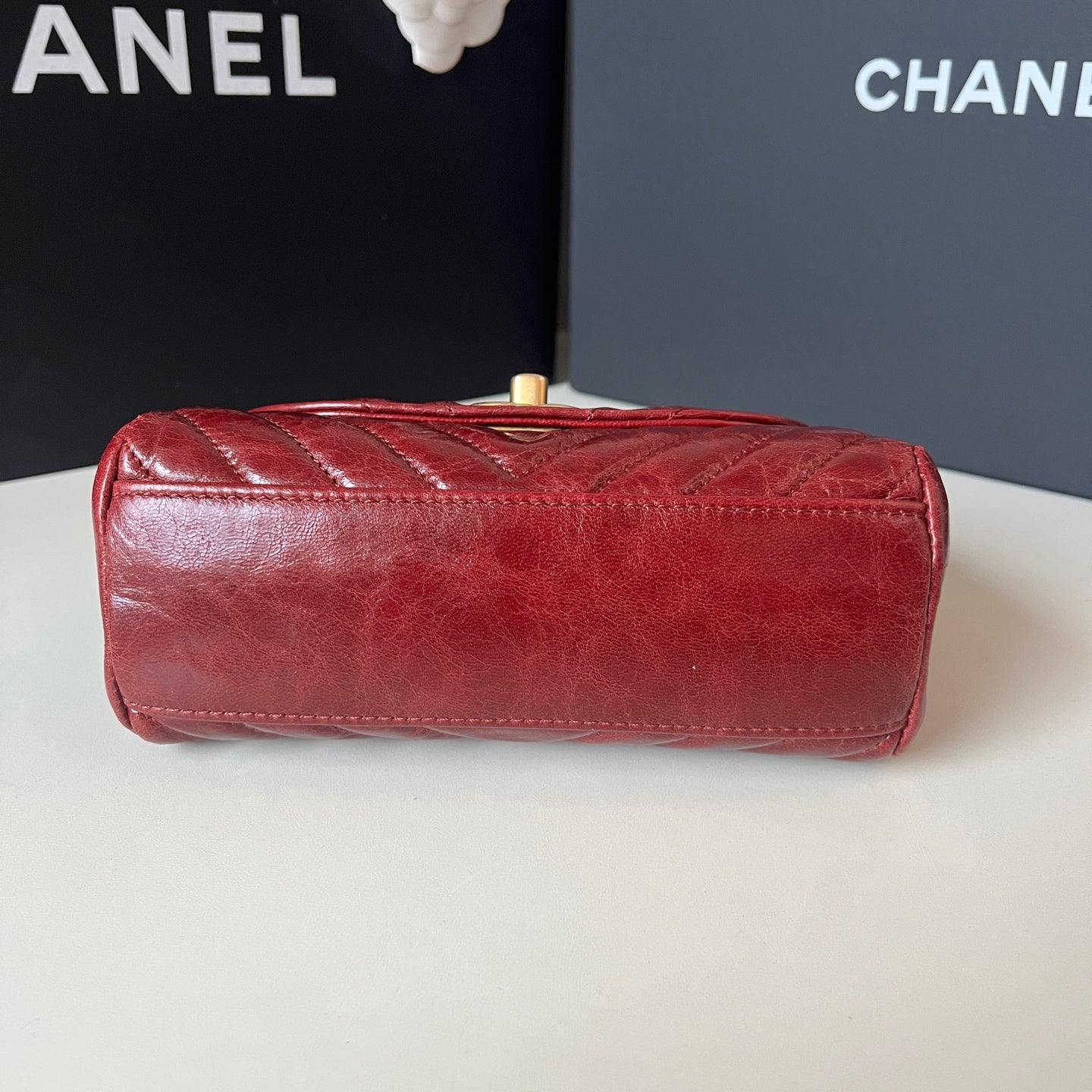 Chanel - Other - Leather - Burgundy - (mini)