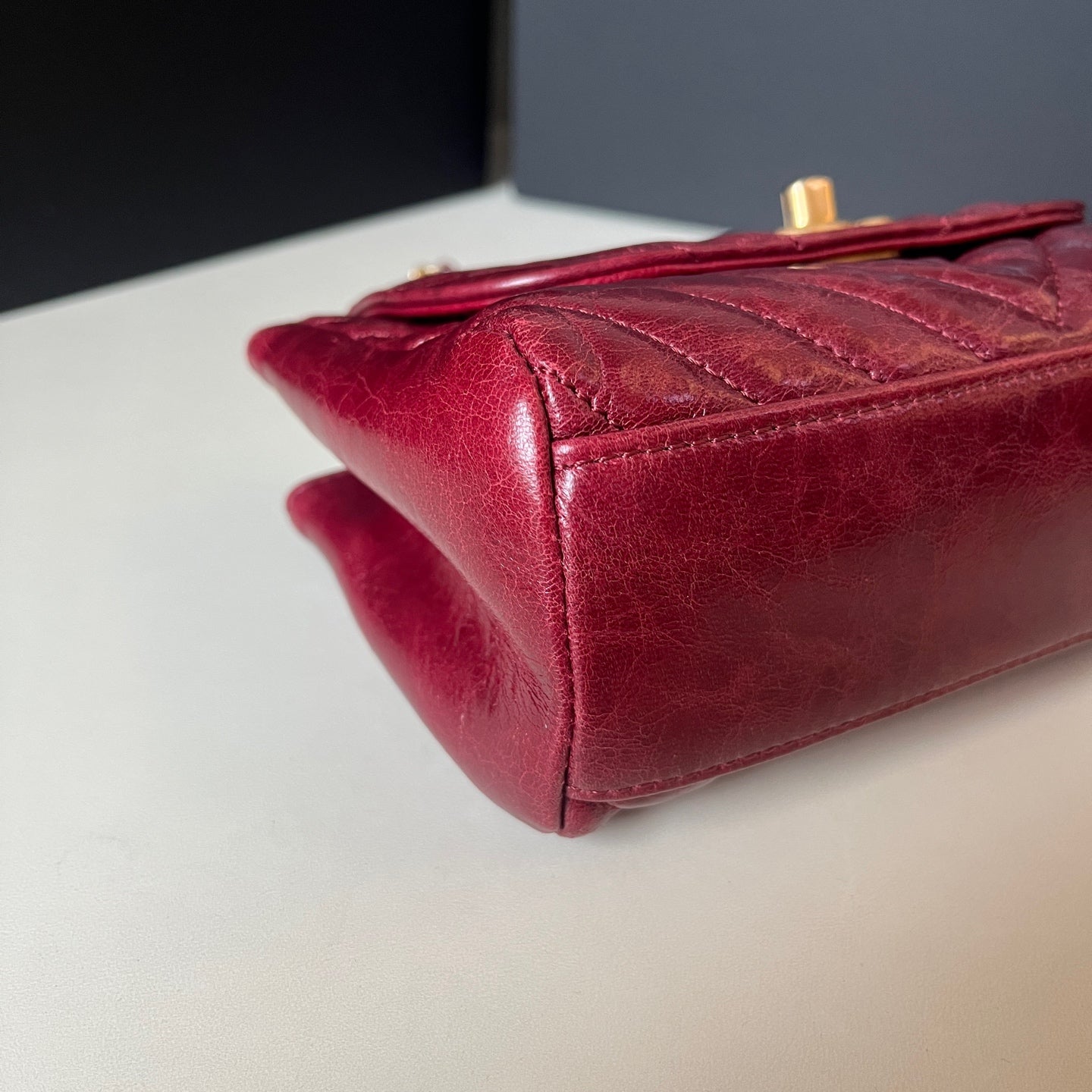 Chanel - Other - Leather - Burgundy - (mini)