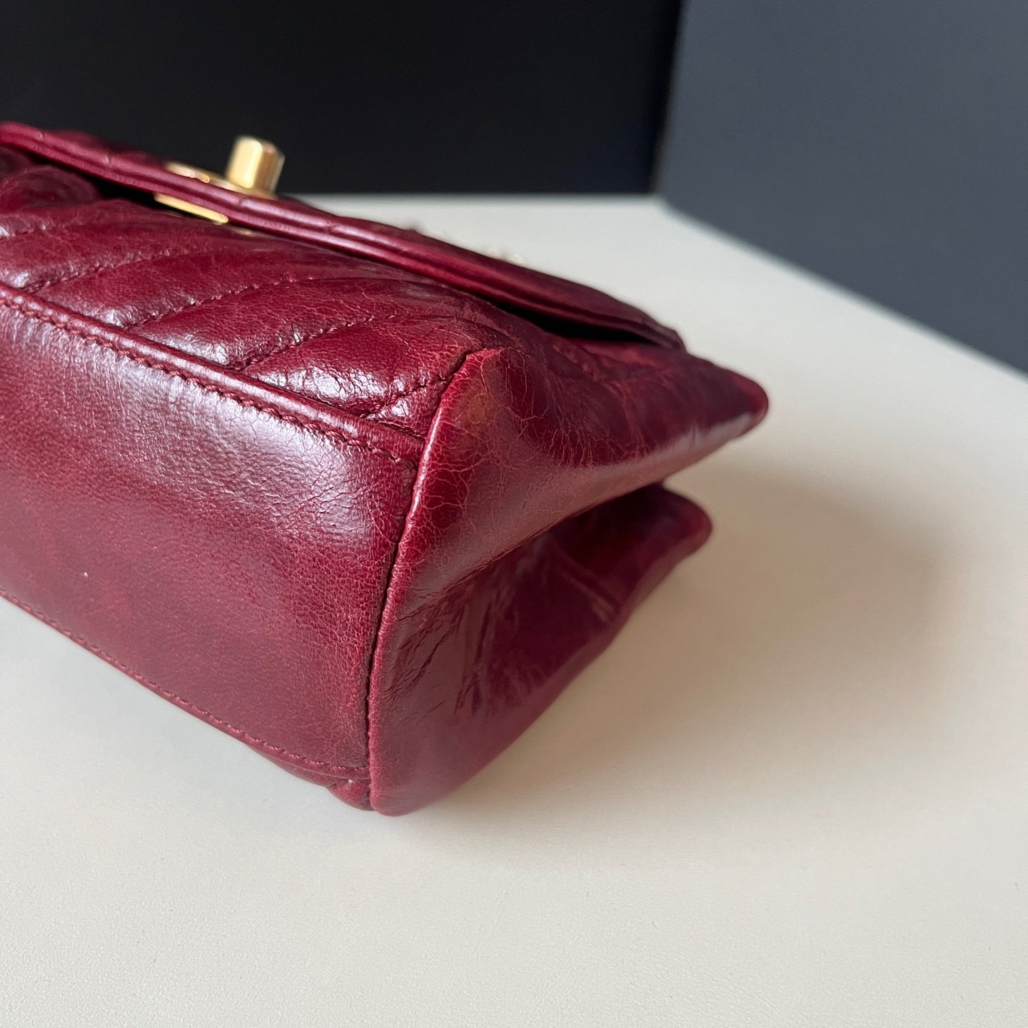 Chanel - Other - Leather - Burgundy - (mini)